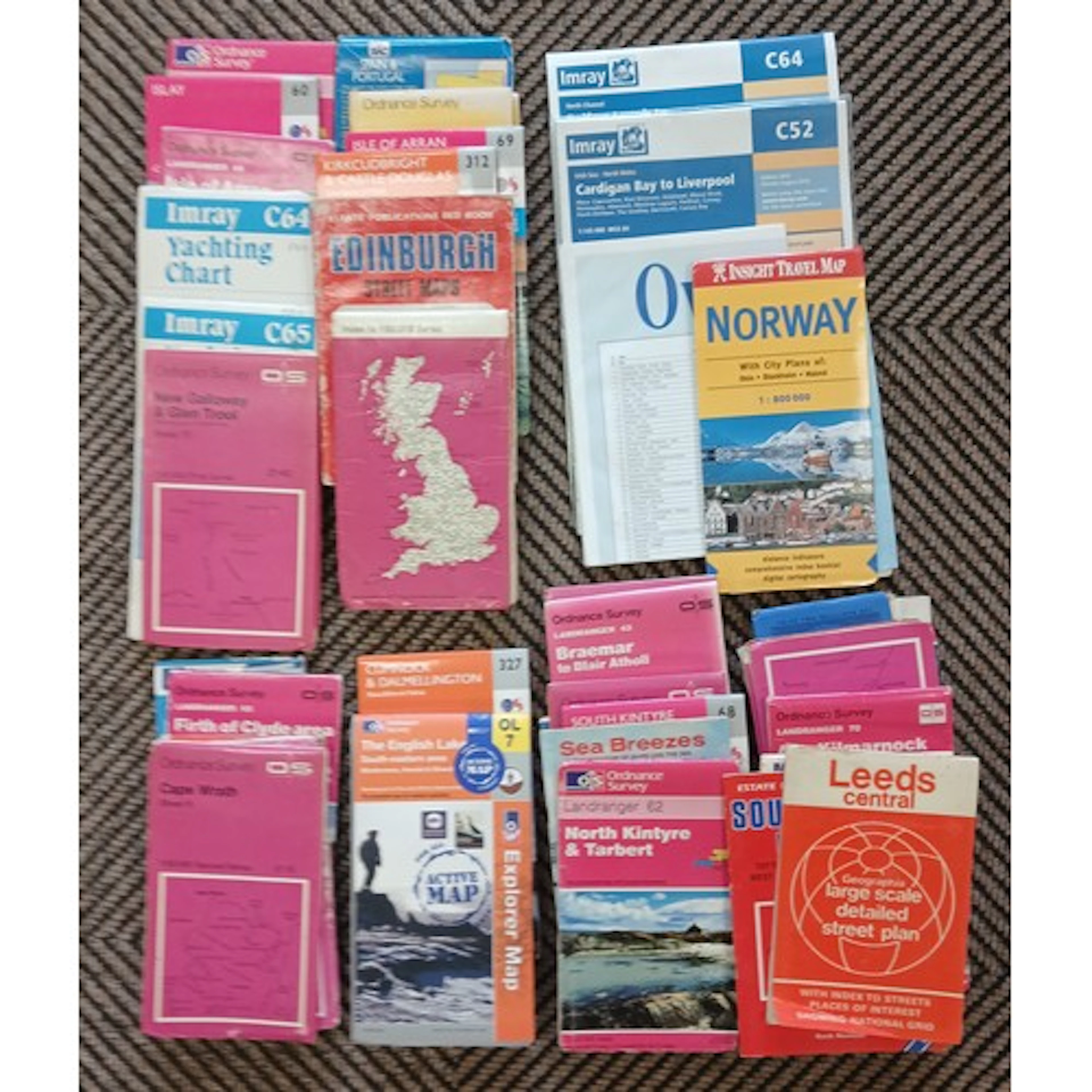 Collection of British and some European Ordnance maps.
