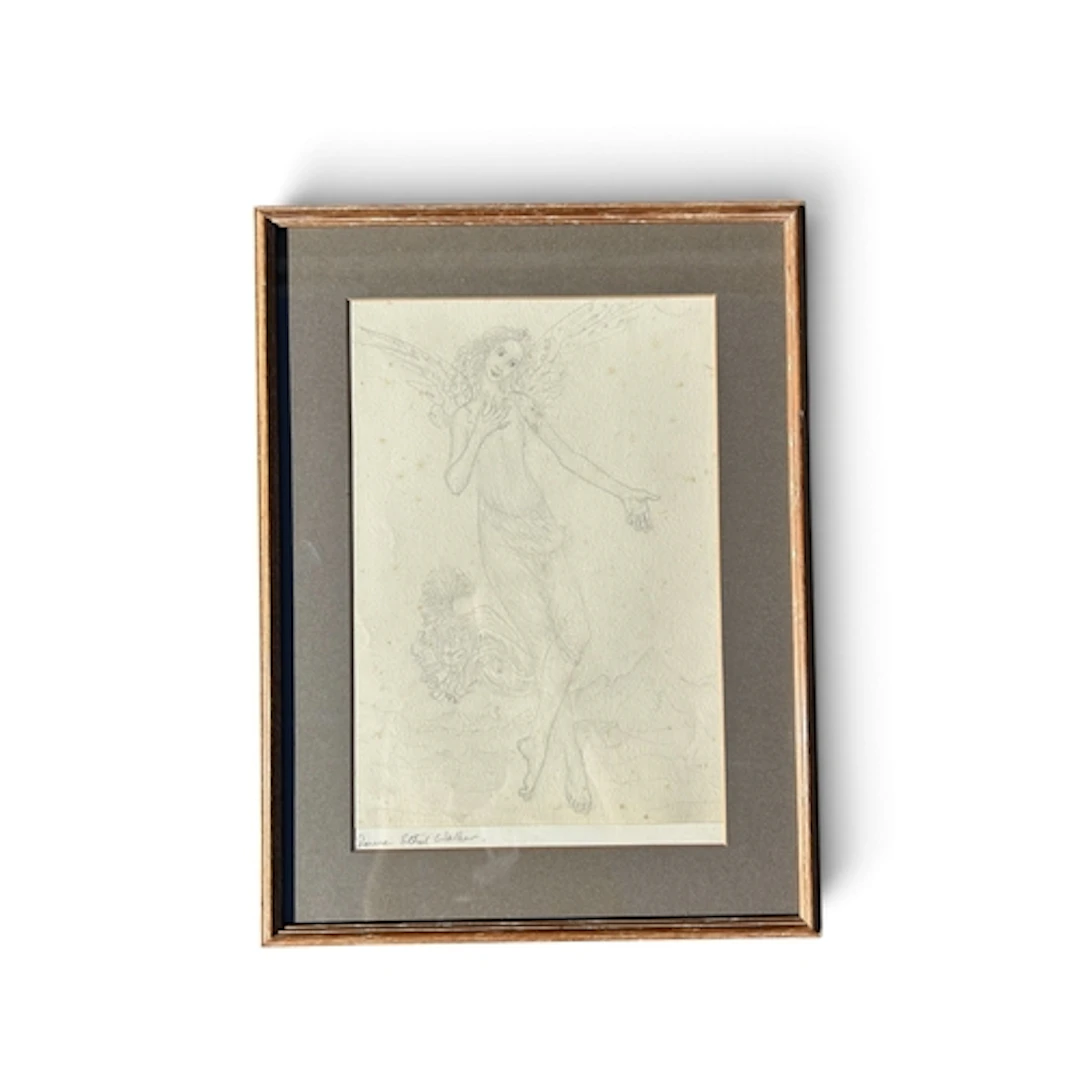 DAME ETHEL WALKER (SCOTTISH, 1861-1951): A WINGED FEMALE Pen...