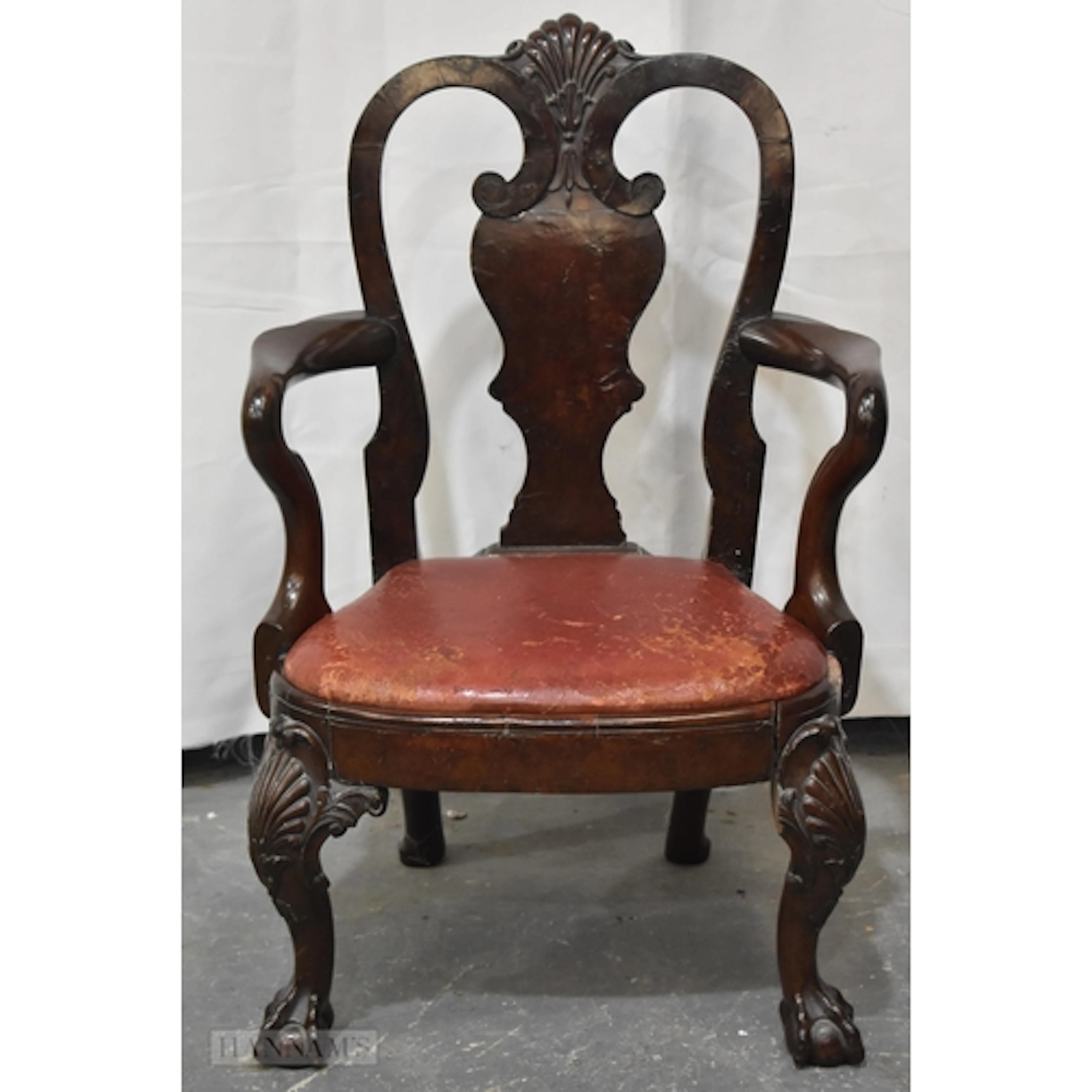 A CHARMING MINIATURE CHILDS CABRIOLE LEG CHAIR probably Earl...