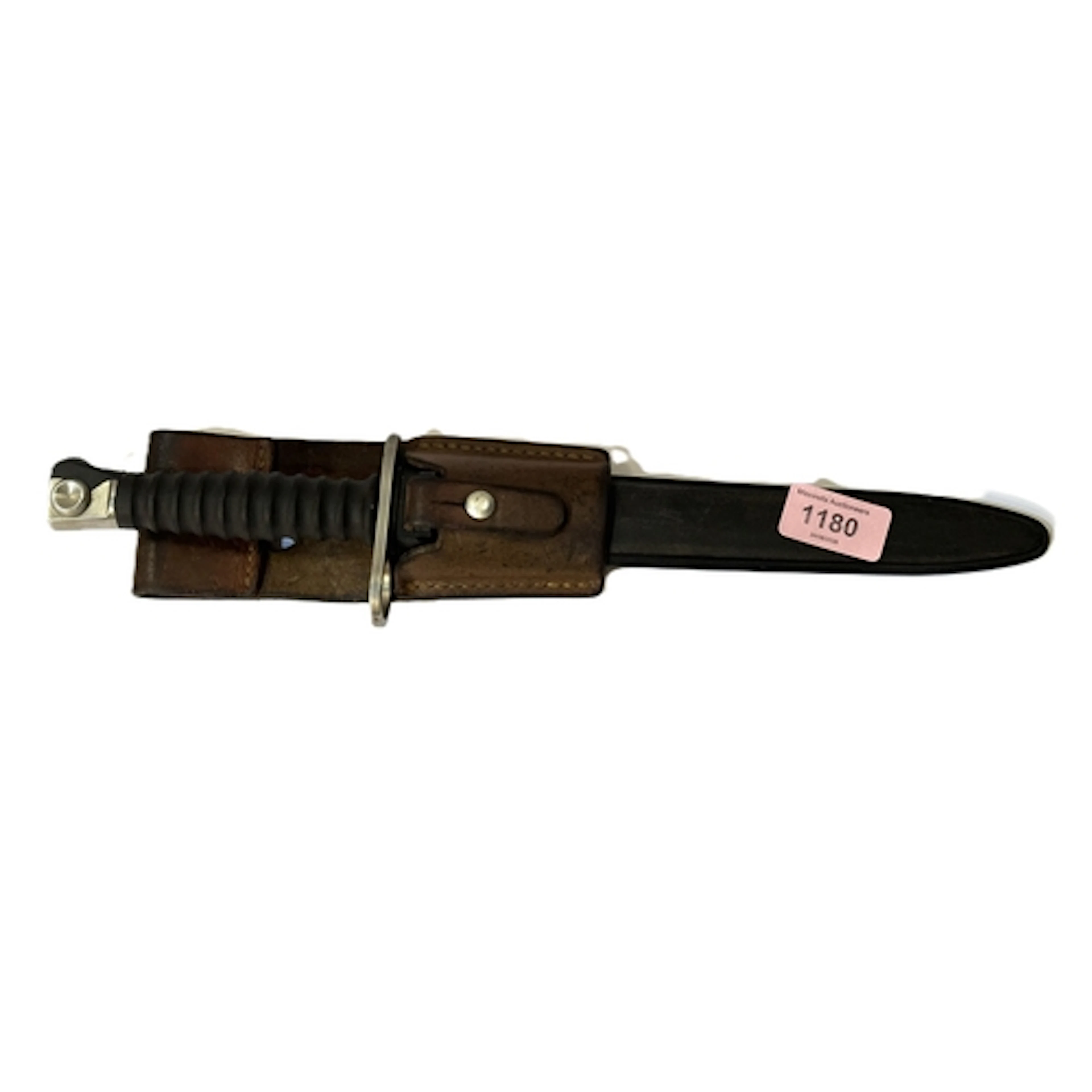 A Swiss 1957 pattern bayonet with composition scabbard and l...