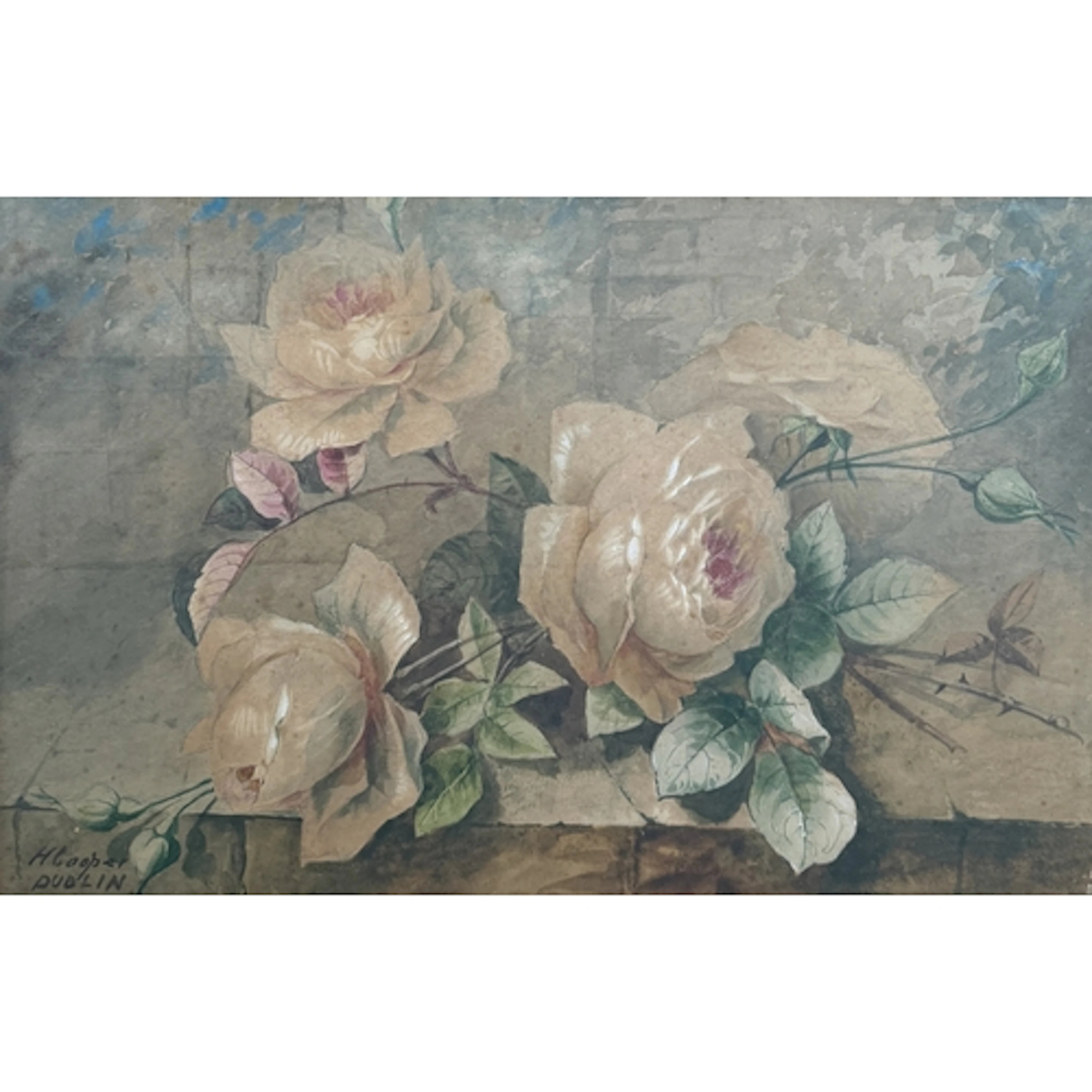 HERBERT COOPER (IRISH, 19TH CENTURY): STILL LIFE WITH ROSES ...