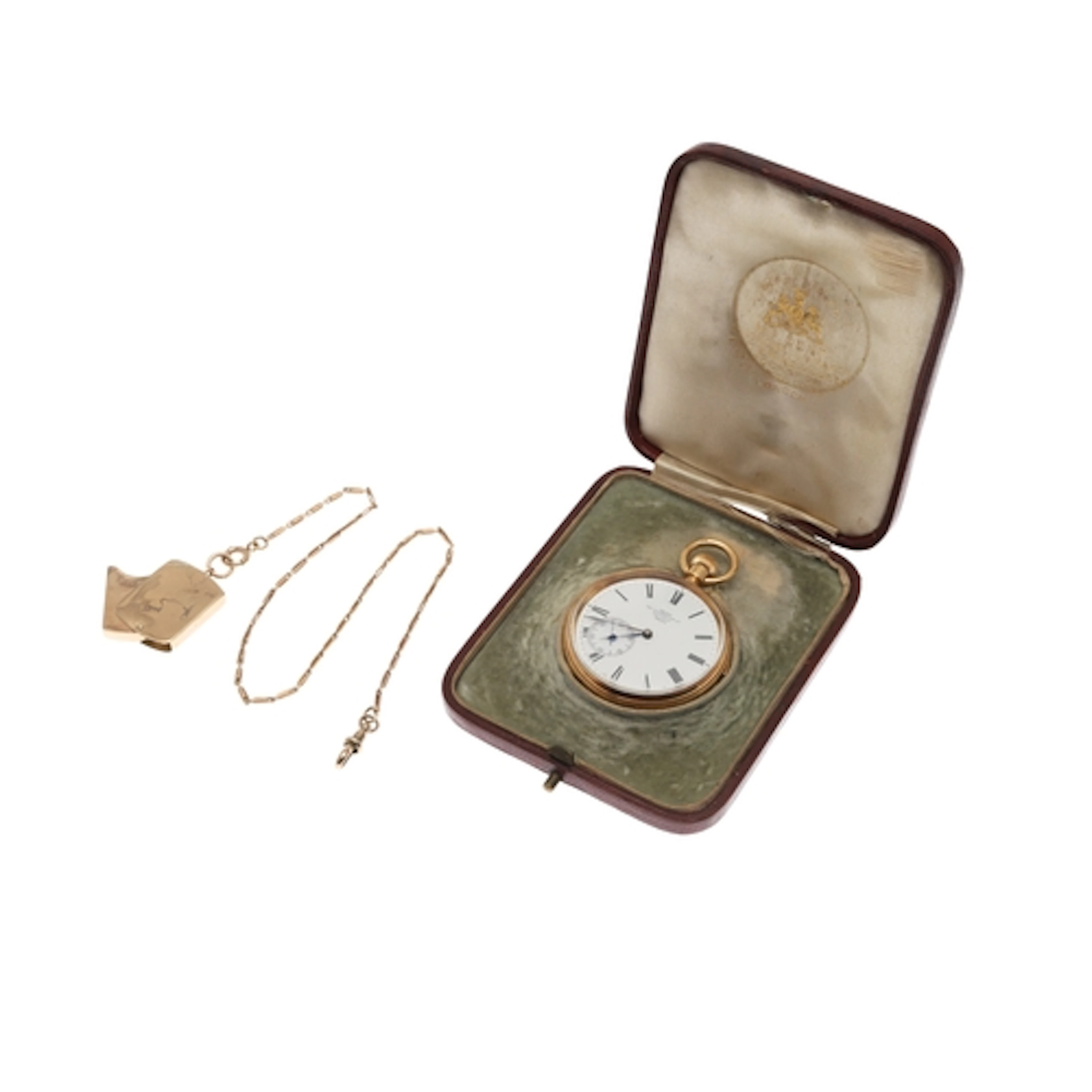 AN 18CT GOLD HALF QUARTER REPEATER POCKET WATCH BY DENT, 33 ...