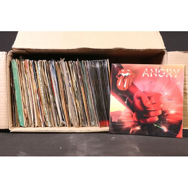 Vinyl - Over 100 Rock & Pop 7" singles to include The Rollin...