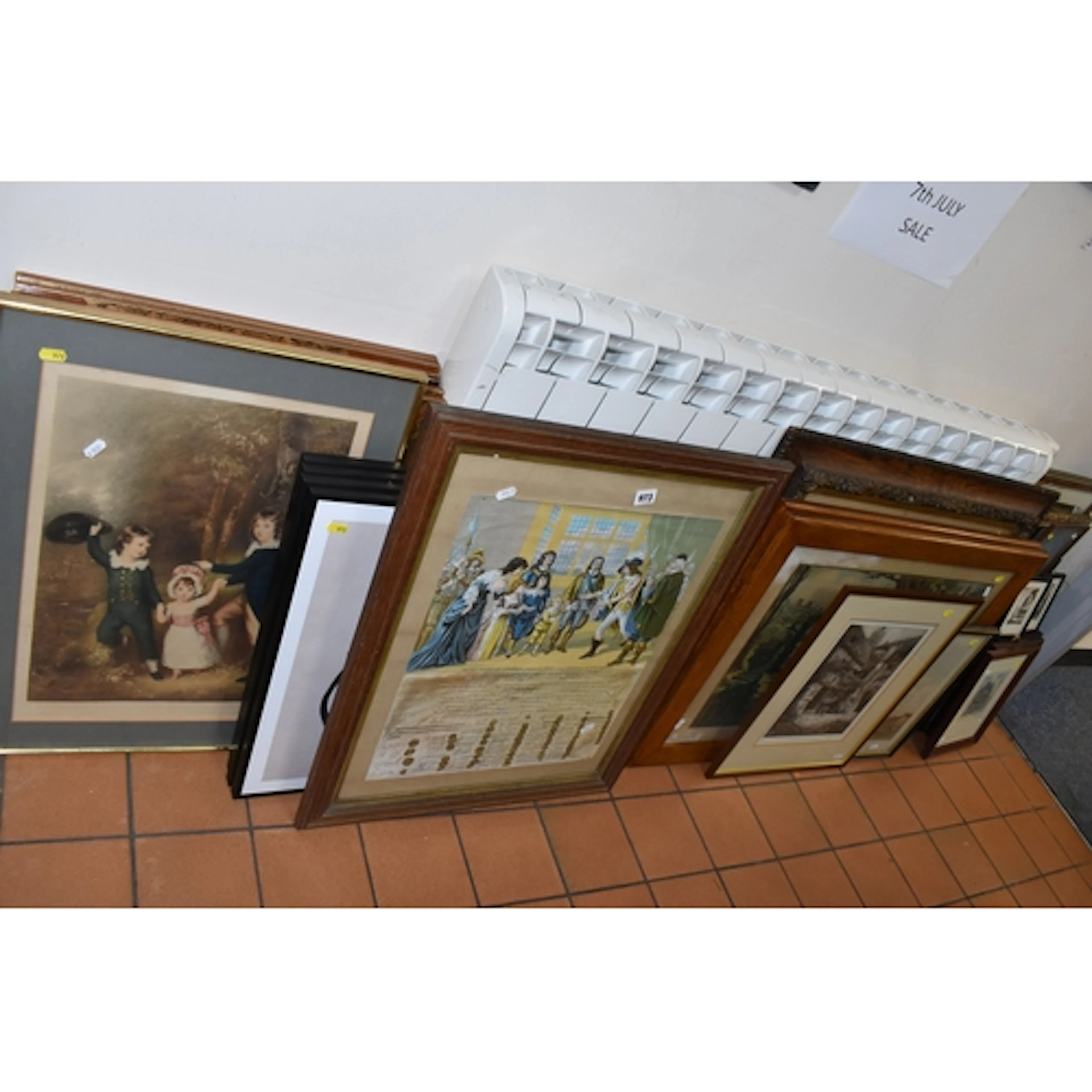 A QUANTITY OF DECORATIVE PRINTS ETC, to include six prints f...