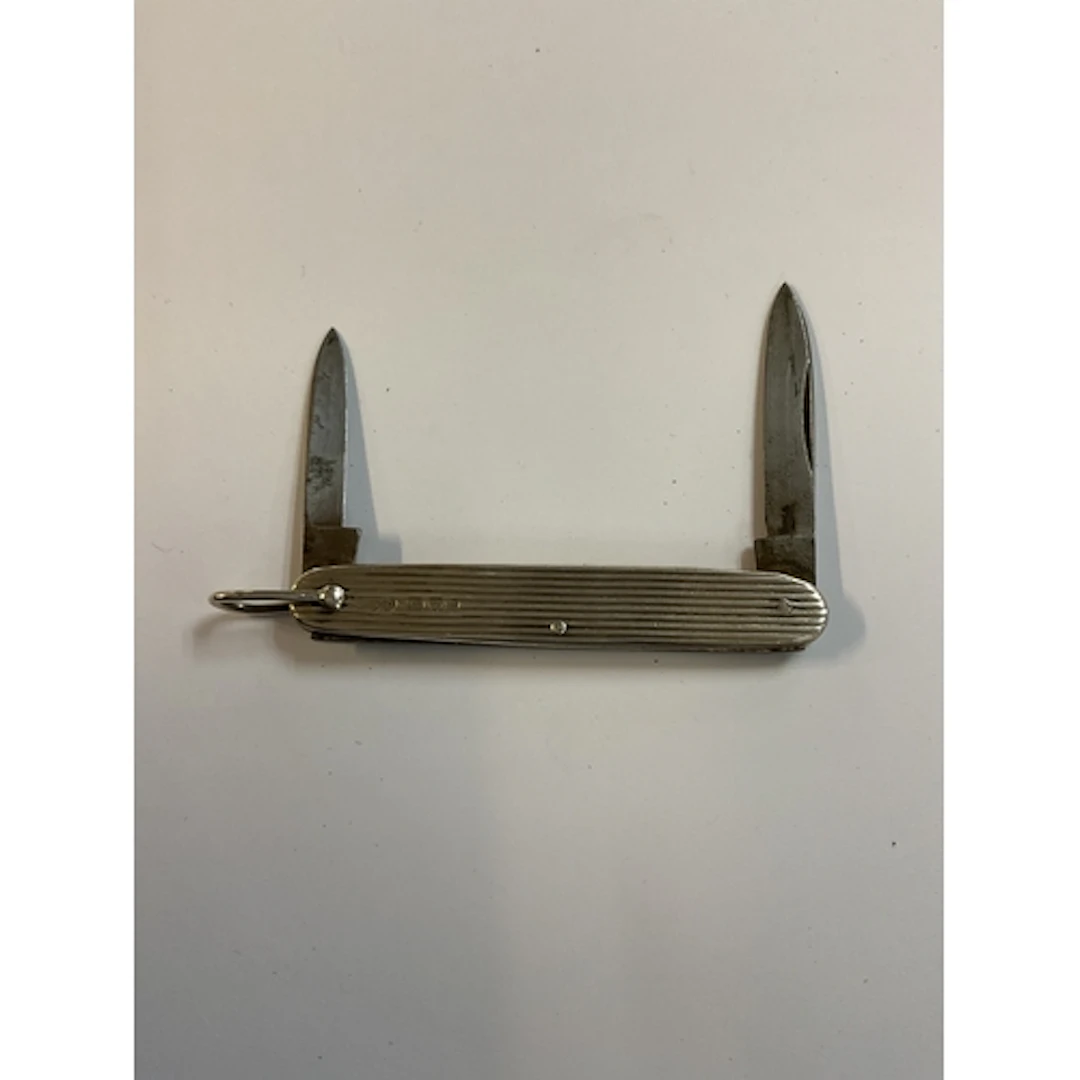 Sampson Mordan & Co two blade silver penknife.Chester190...
