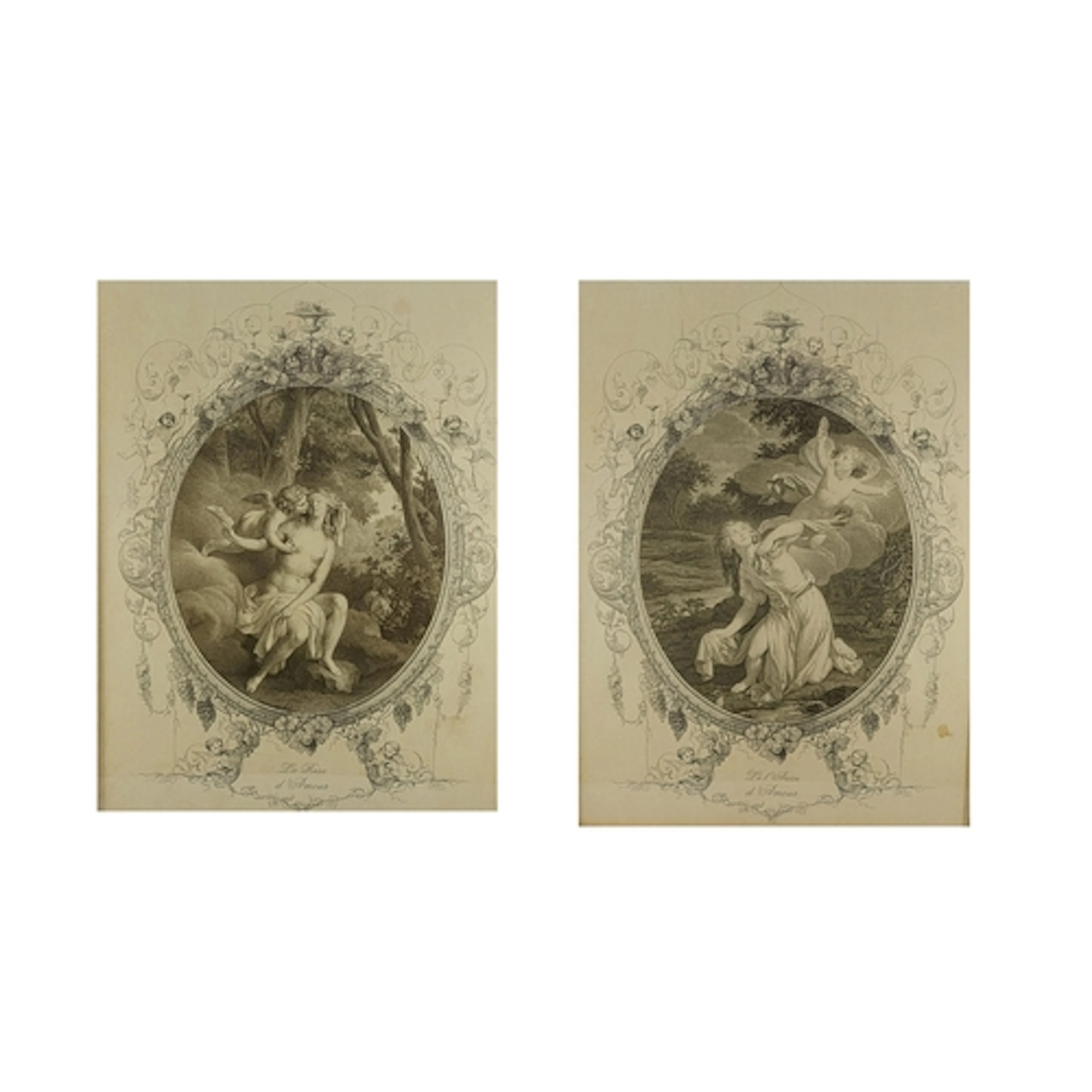 A PAIR OF ITALIAN PRINTS, in modern frames