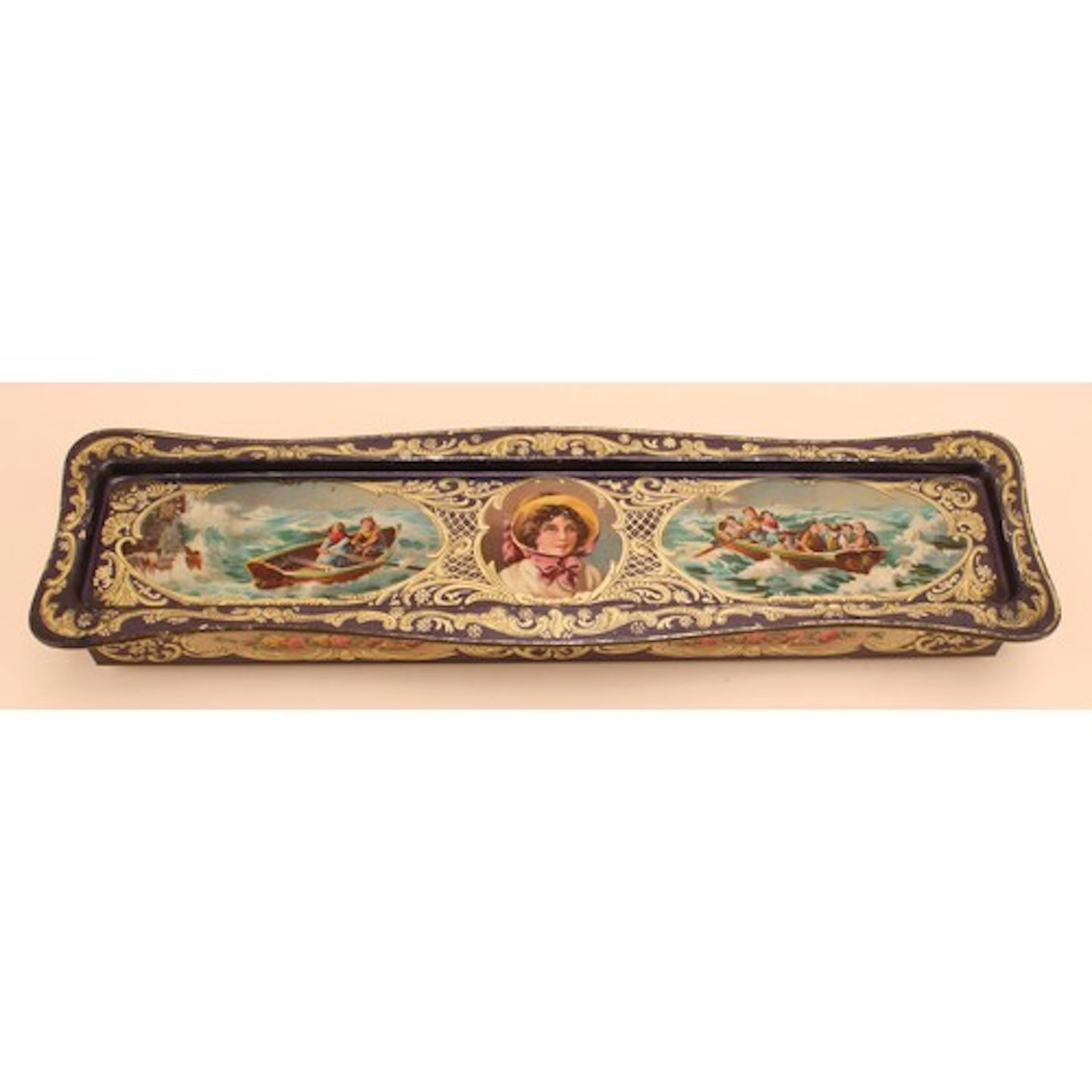 Advertising Tins - Confectionery - a shaped rectangular choc...