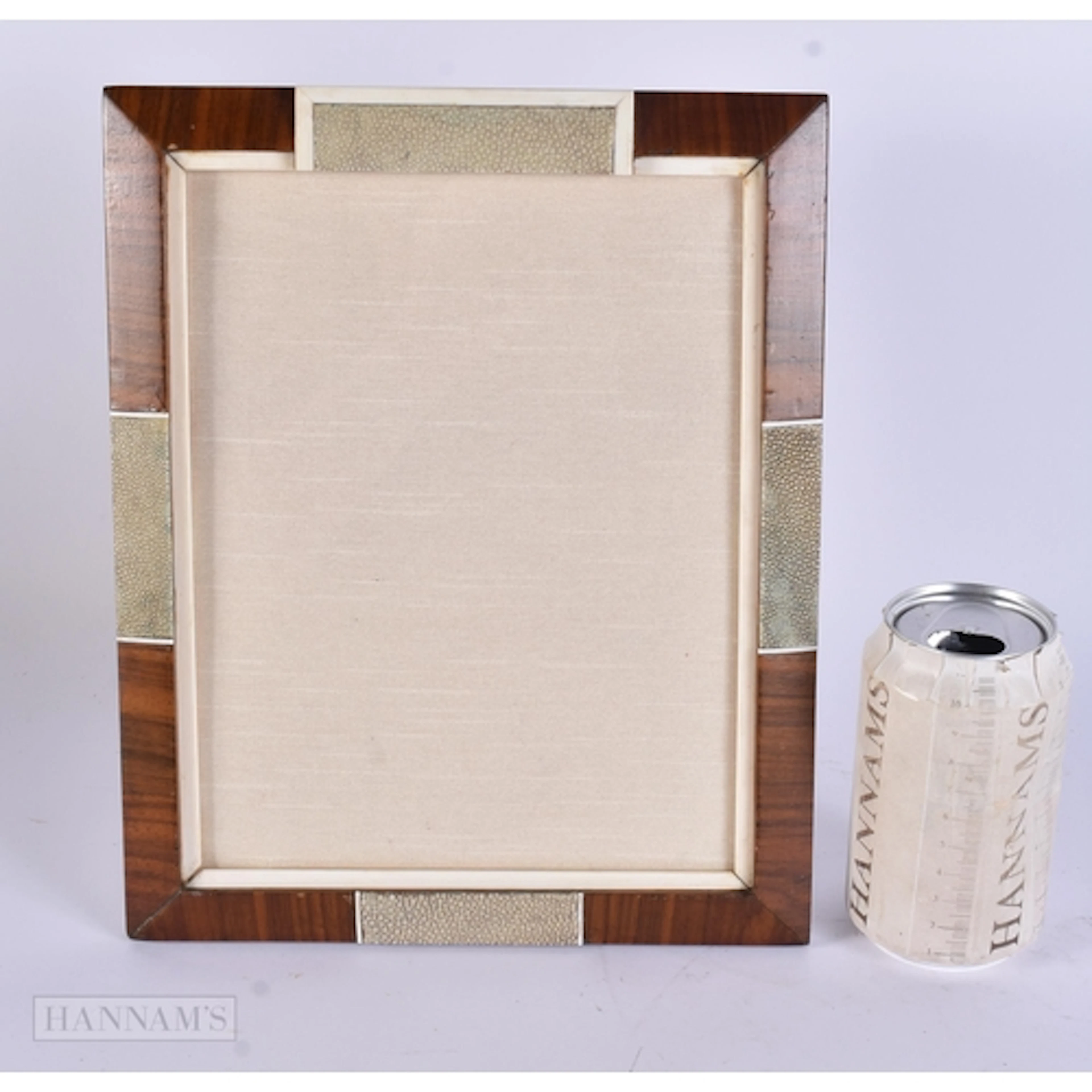 AN ART DECO SHAGREEN CASED PHOTOGRAPH FRAME. 27 cm x 22 cm.