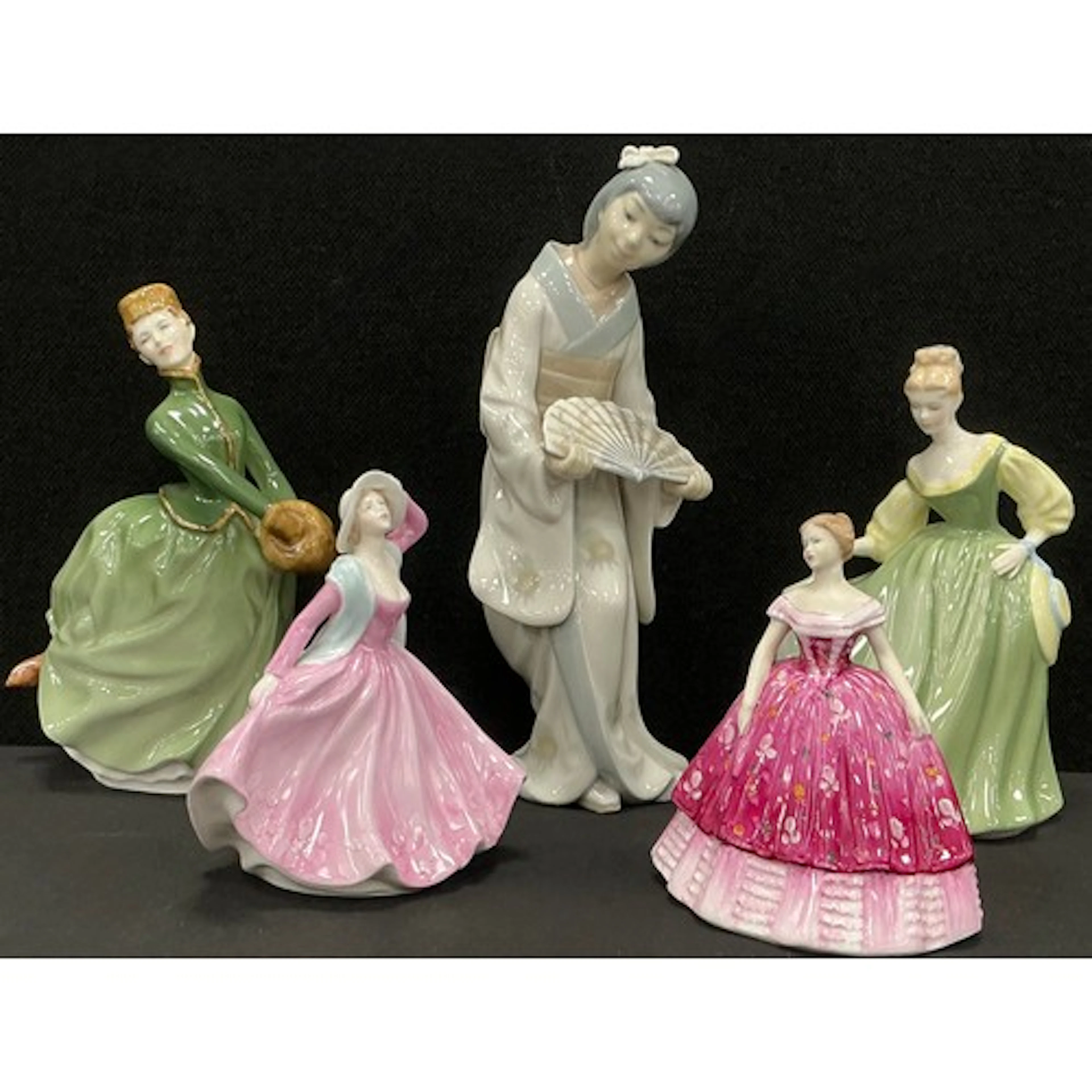 A Coalport elegant lady figure Kimberley, another Cathy; Roy...