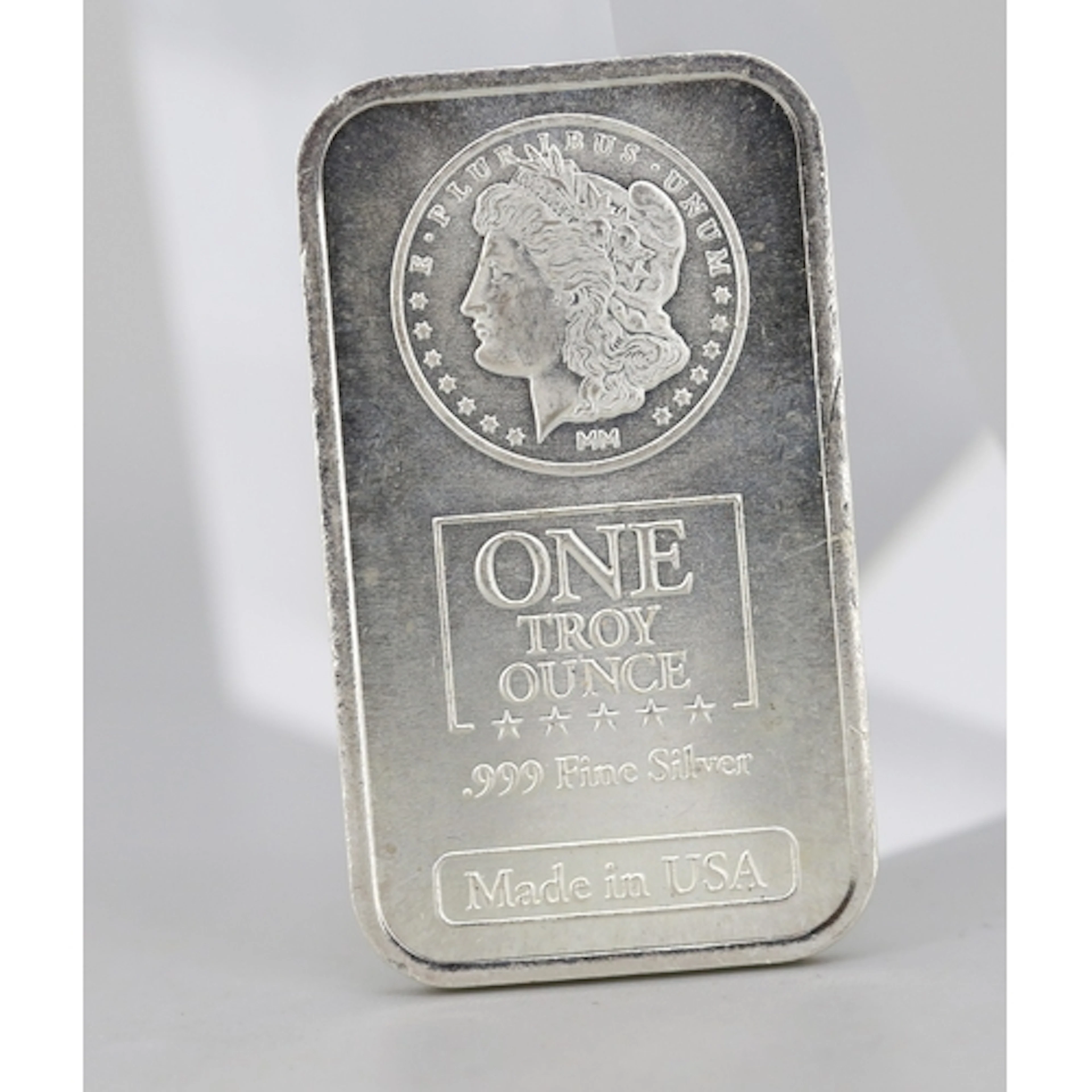 One Ounce Fine 999 Silver Bullion Bar, Made in USA