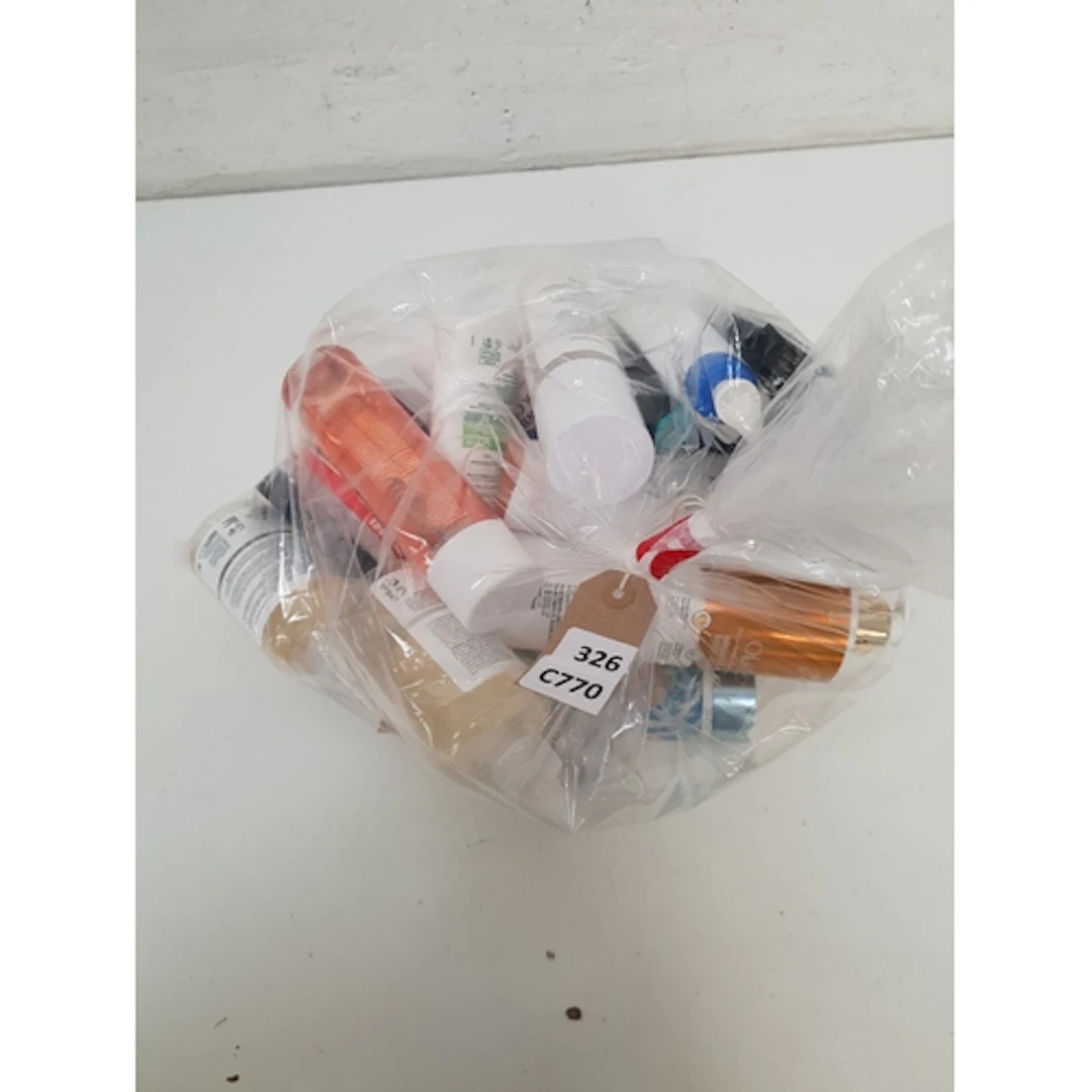 ONE BAG OF USED COSMETICS including Olay and Victoria Secret