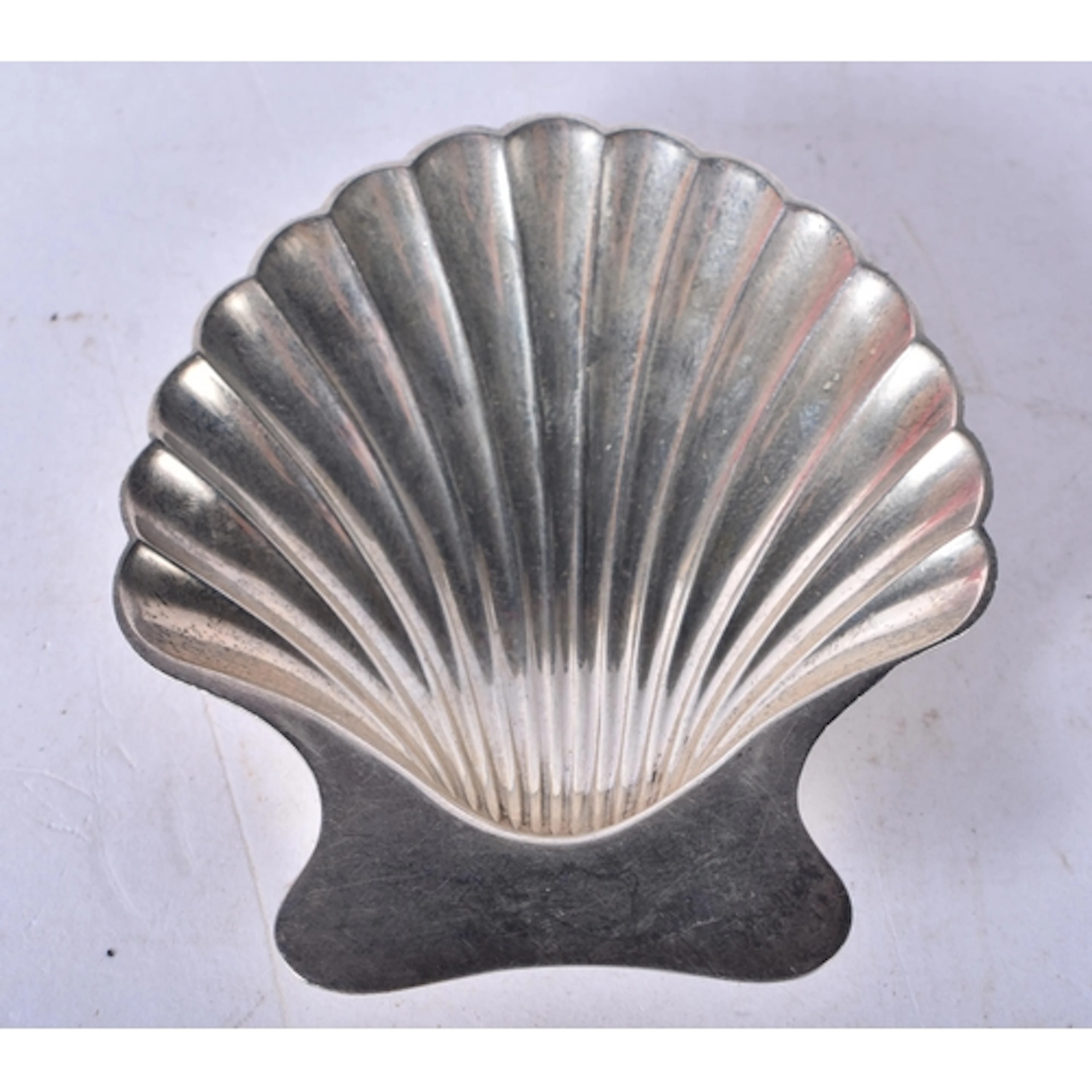 A Tiffany Silver Clam Shell Dish. Stamped Tiffany Sterling. ...