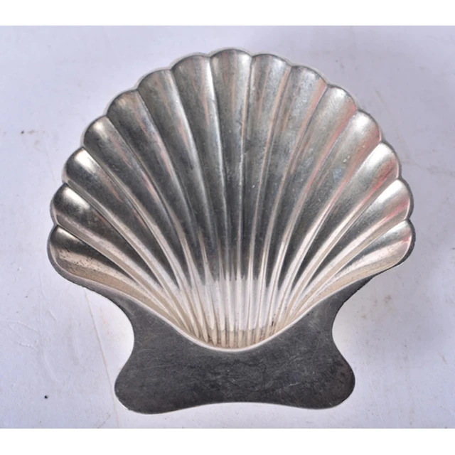 A Tiffany Silver Clam Shell Dish. Stamped Tiffany Sterling. ...