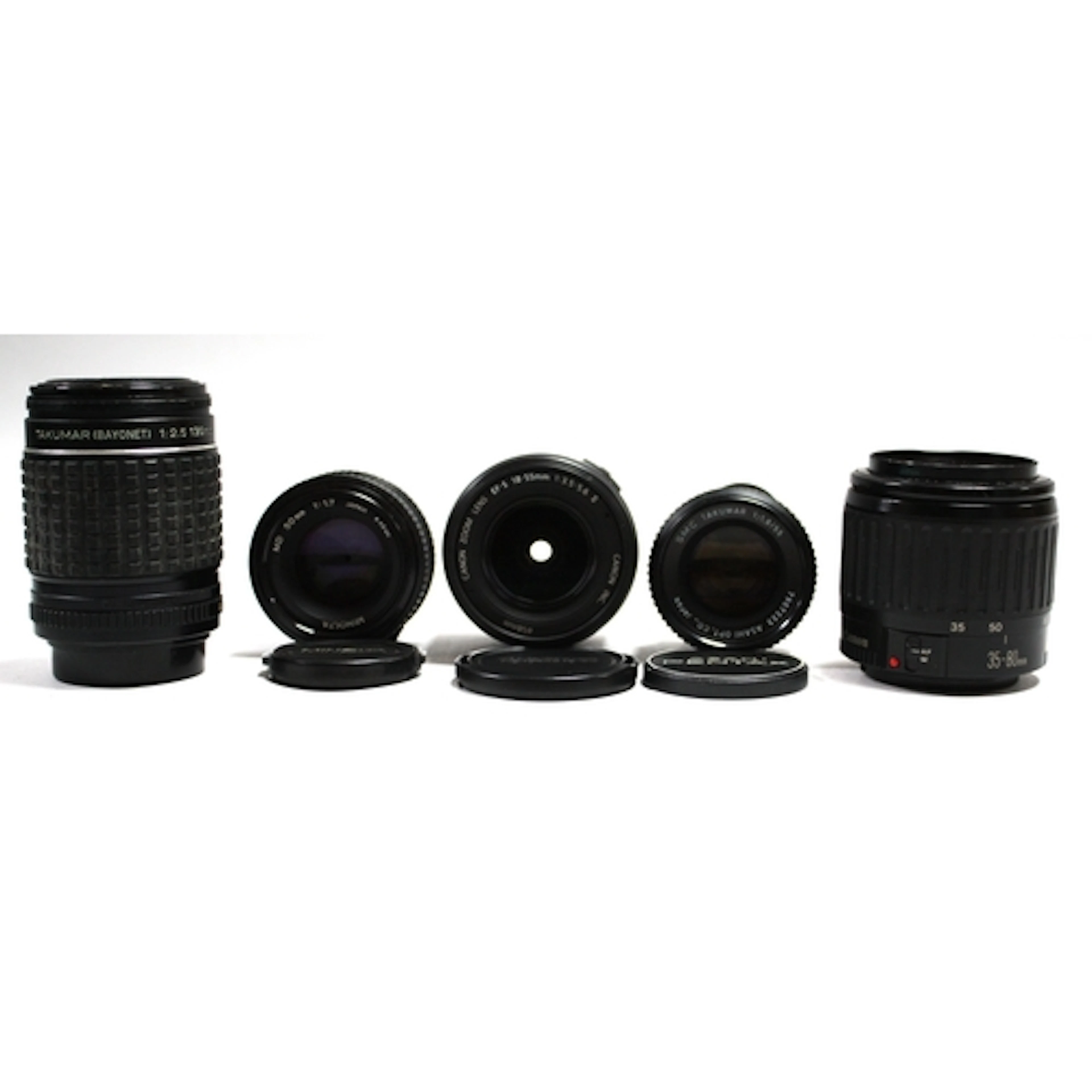 Camera Lenses; Asahi Pentax SMC Takumar 55mm f/1.8, Asahi Ta...
