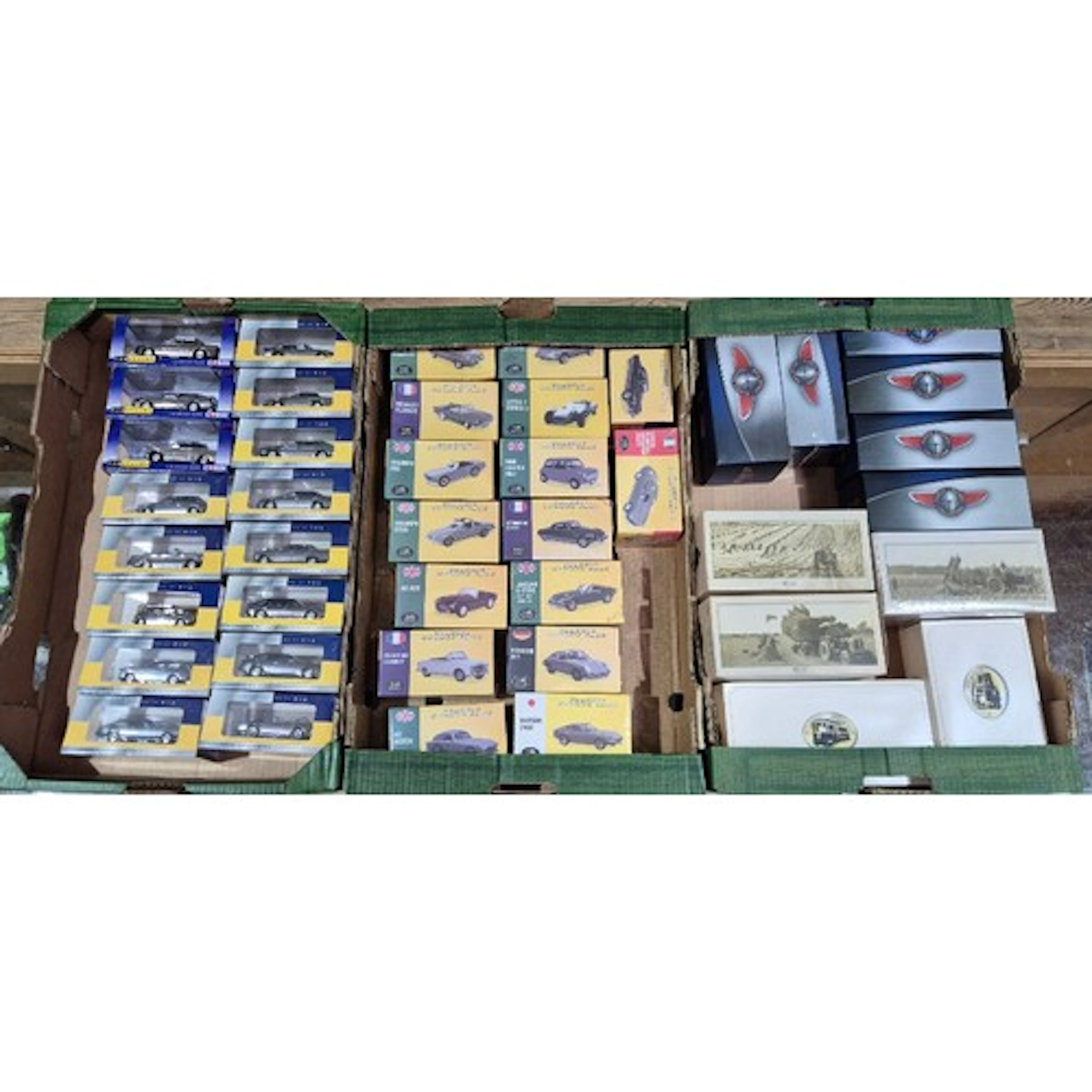 Three boxes of assorted diecast vehicles to include Corgi & ...