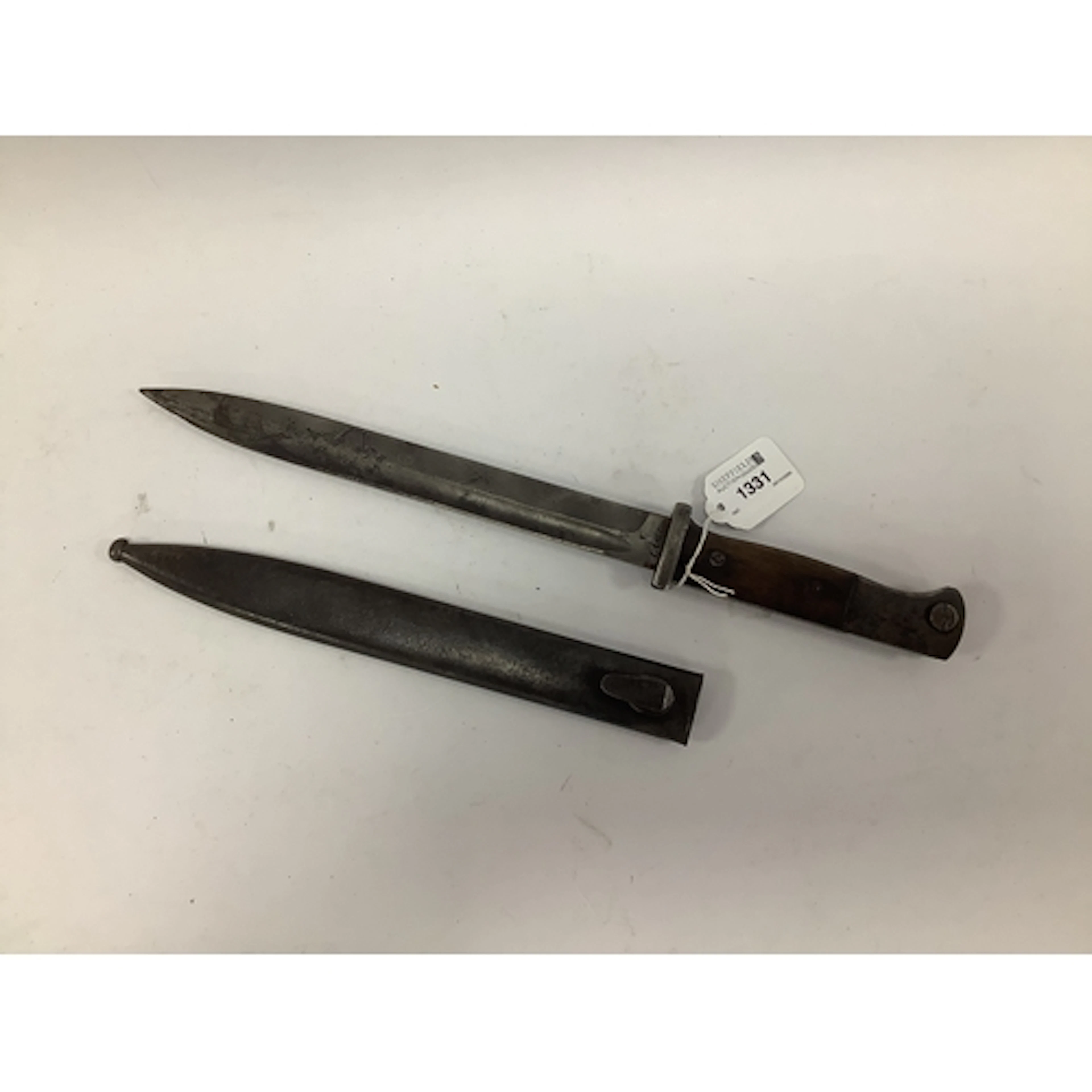 WWII German K98 Bayonet & Scabbard, both '43 asw' & '2517' s...