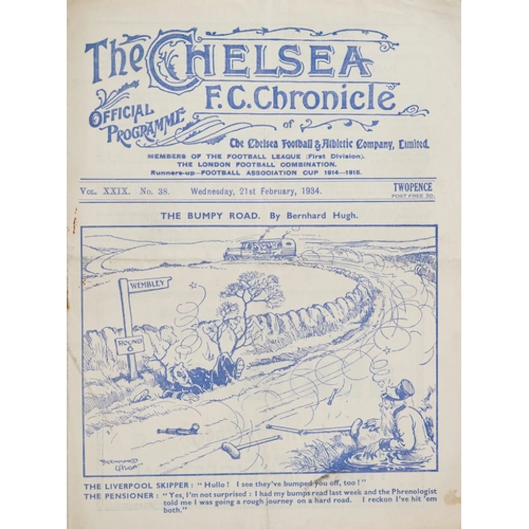 Chelsea F.C. Chronicle official football programme - The Bum...