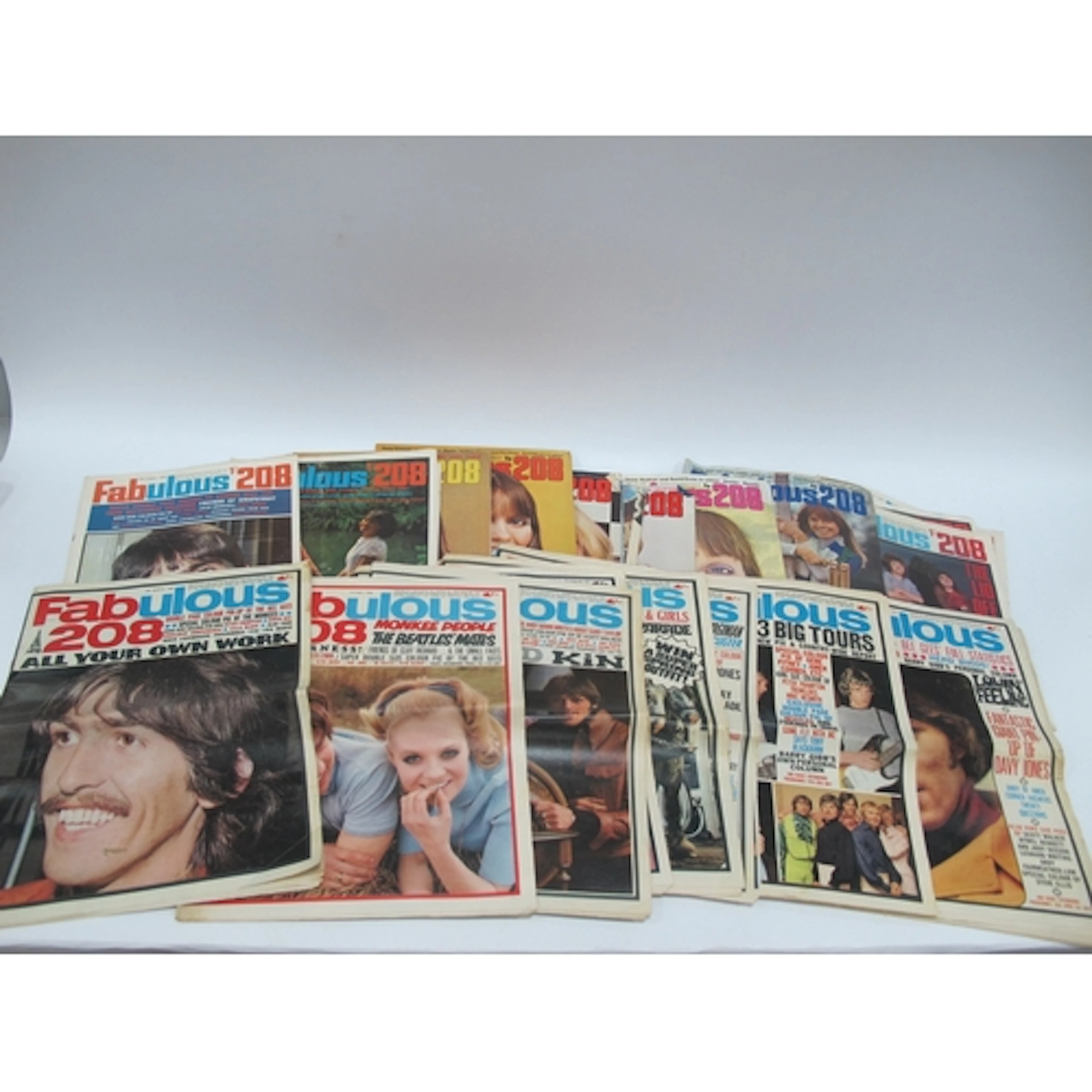 Fabulous 208 Magazines, 1968-73, including front covers show...