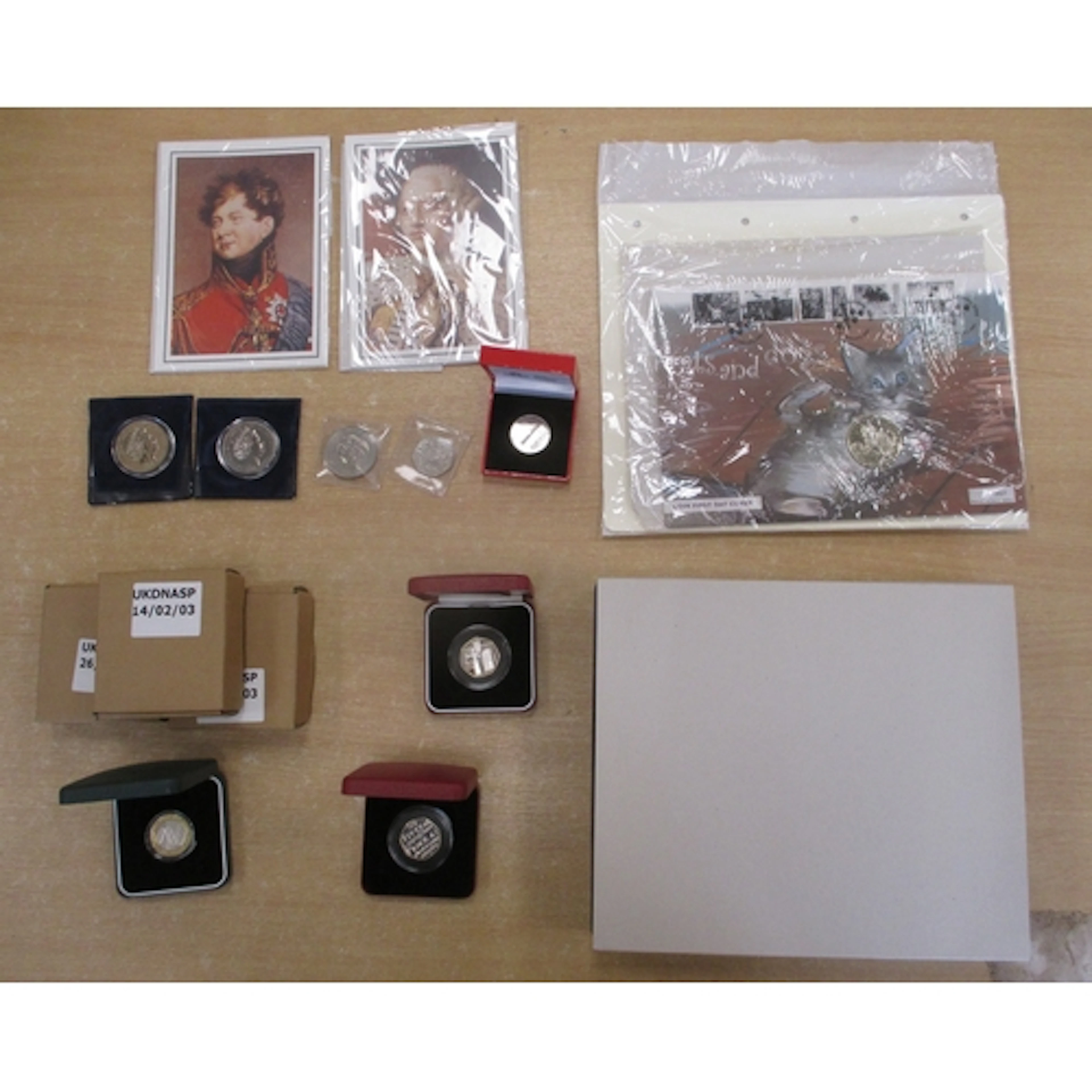 Collection includes boxed silver proof FDC sets including 20...