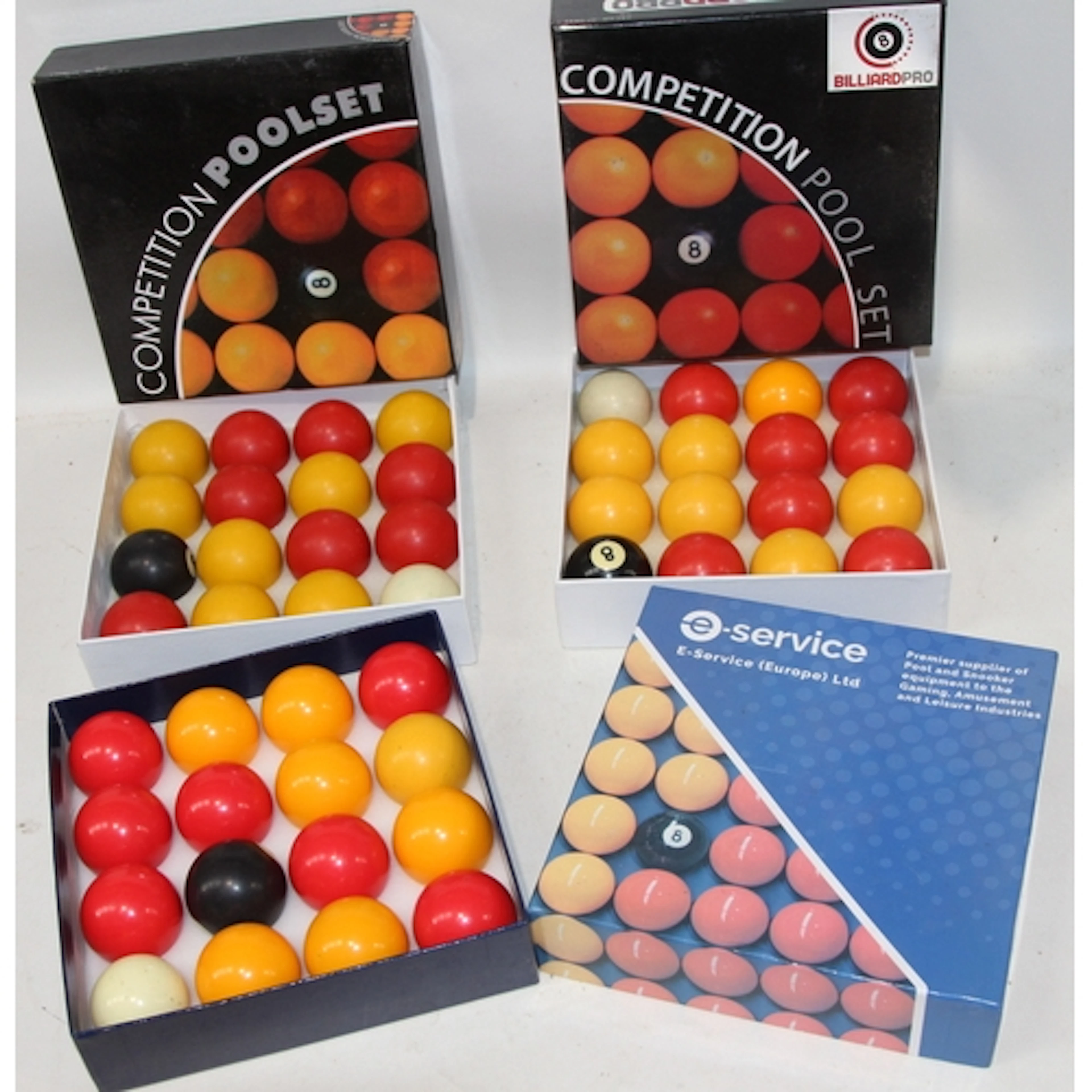 Vintage Snooker Accessories: Three boxed sets of Competition...