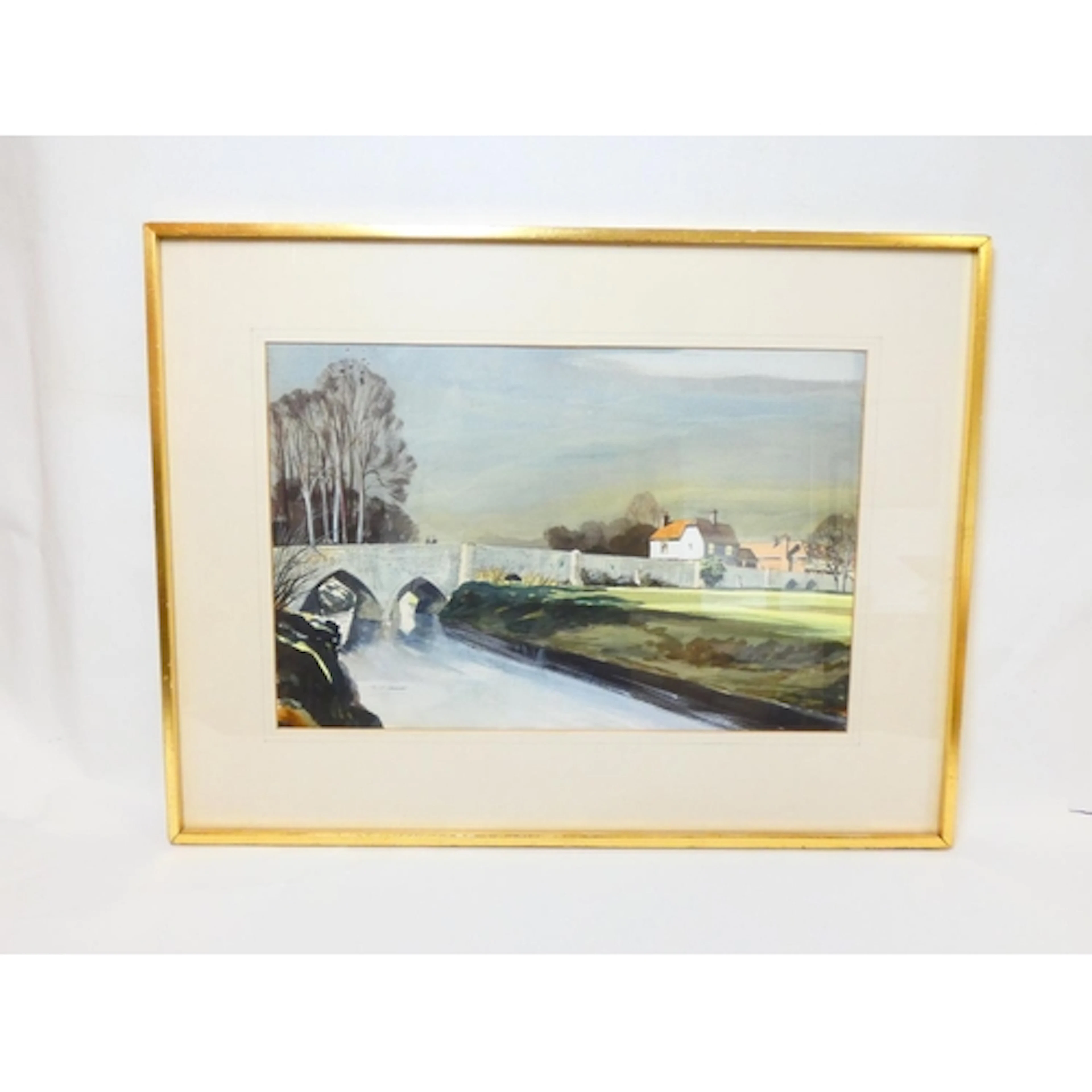 Leonard James Connor (British 20thc), ''The Bridge, Yalding'...