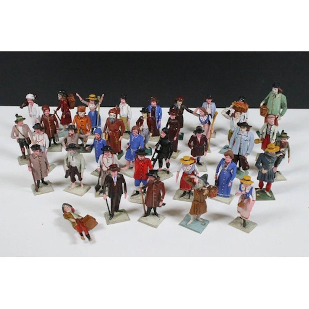Collection of Early-Mid 20th C Grulich / Grulicher Krippenfi...