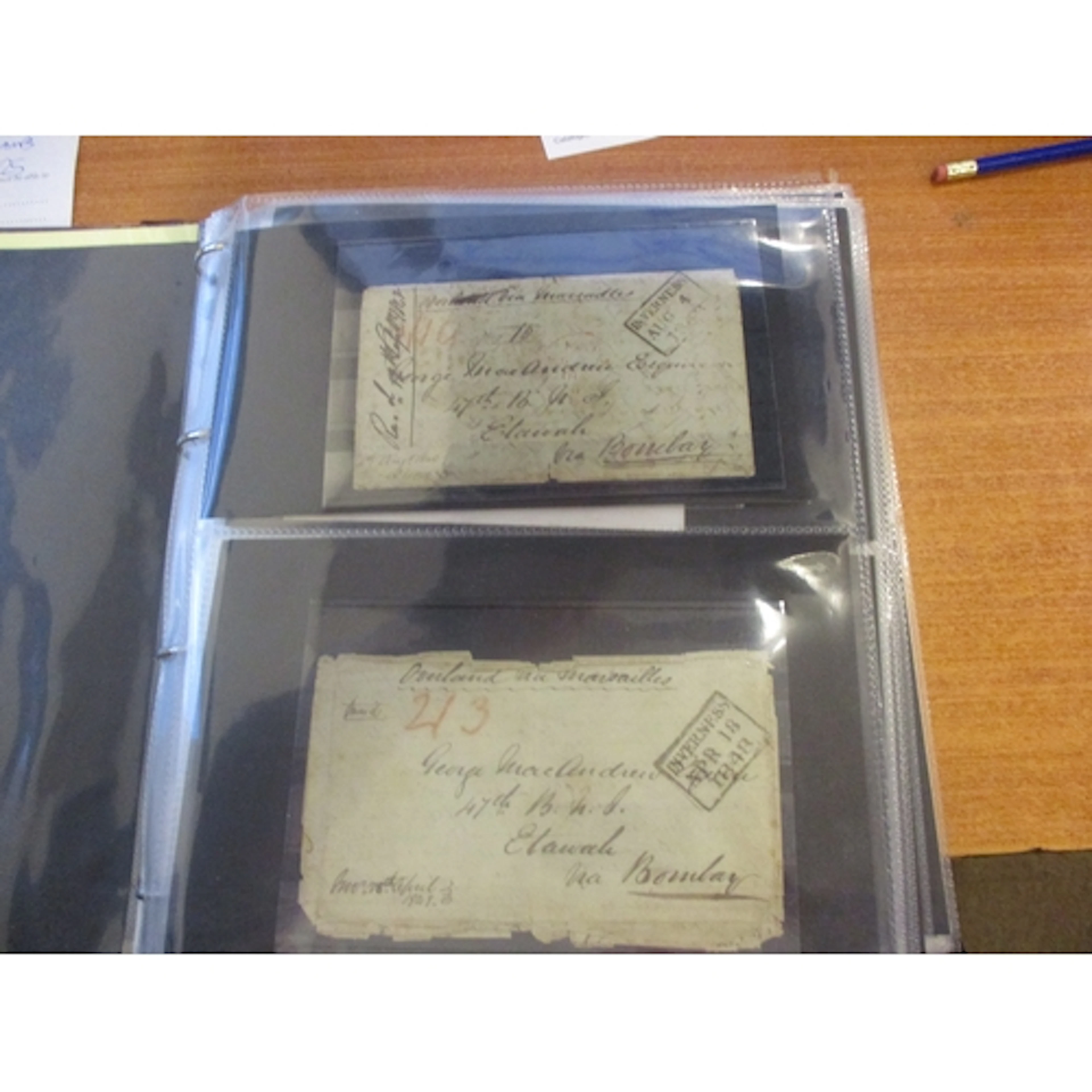 GB misc Postal History accumulation in 4 ring binders, incl ...