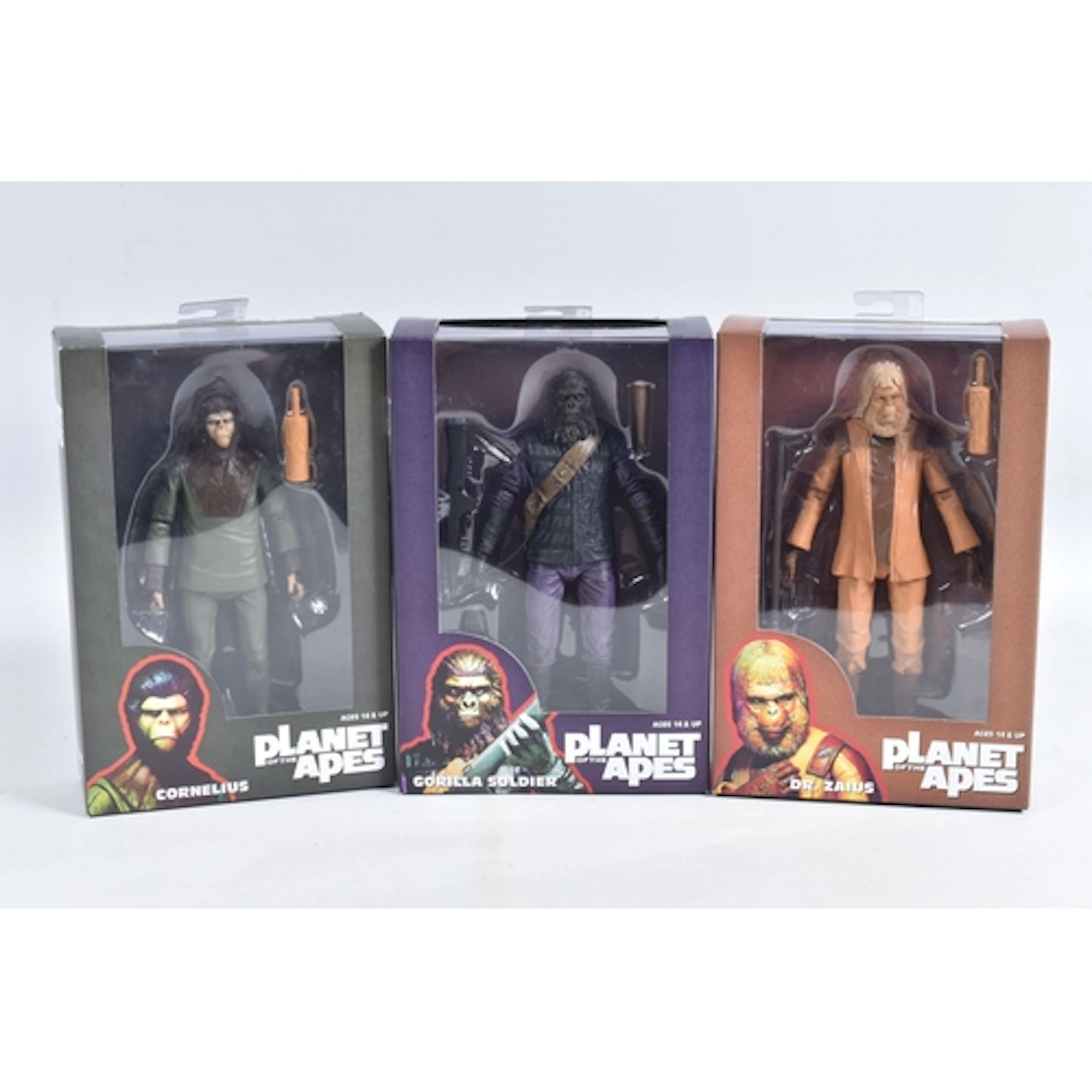 THREE SEALED BOXED 2014 NECA REEL TOYS 20TH CENTURY FOX PLAN...