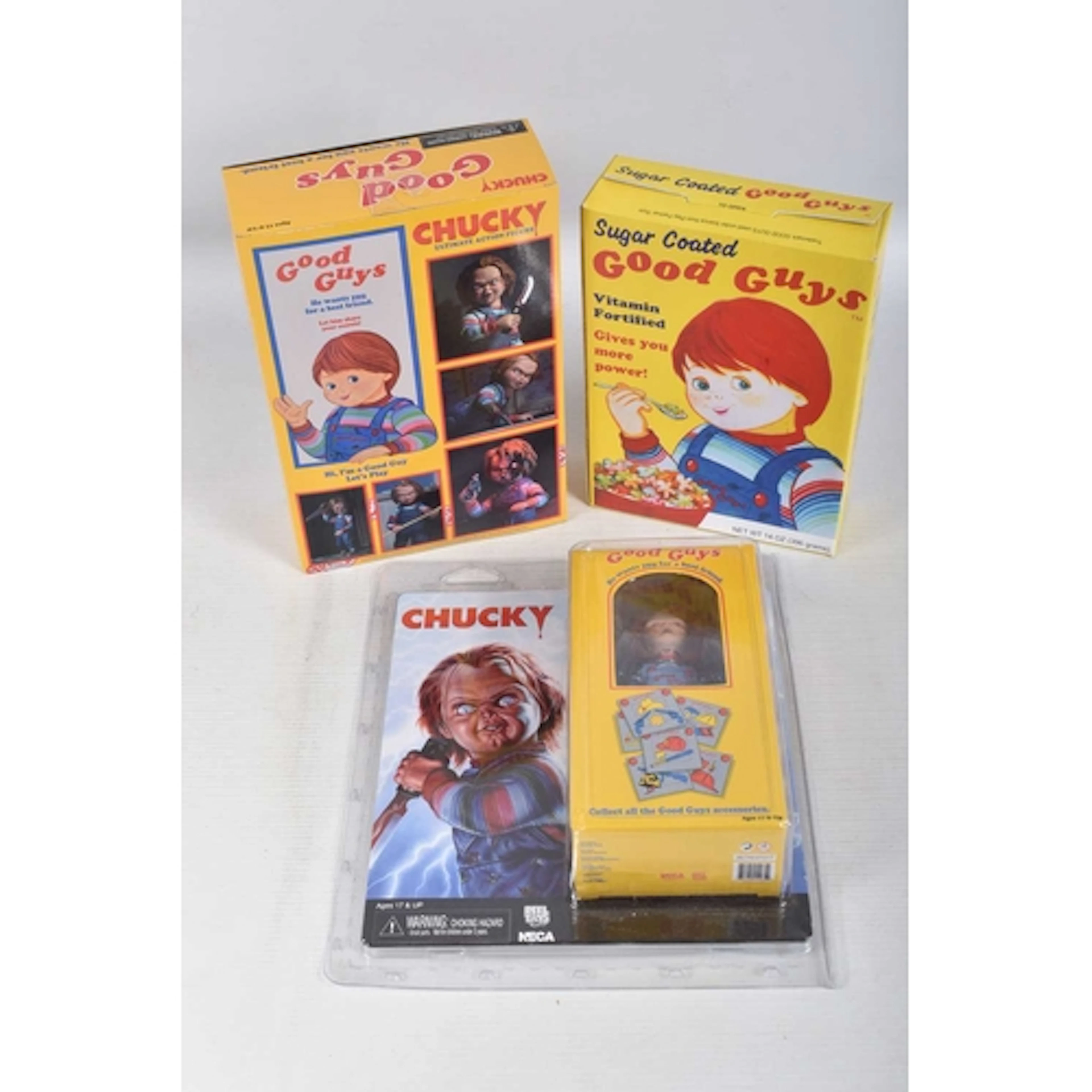A BOXED NECA CHILDS PLAY ULTIMATE 4' CHUCKY FIGURE, numbered...