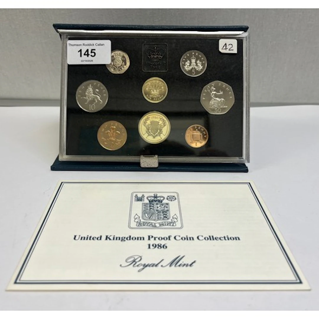 1986 United Kingdom proof coin collection, Royal Mint.