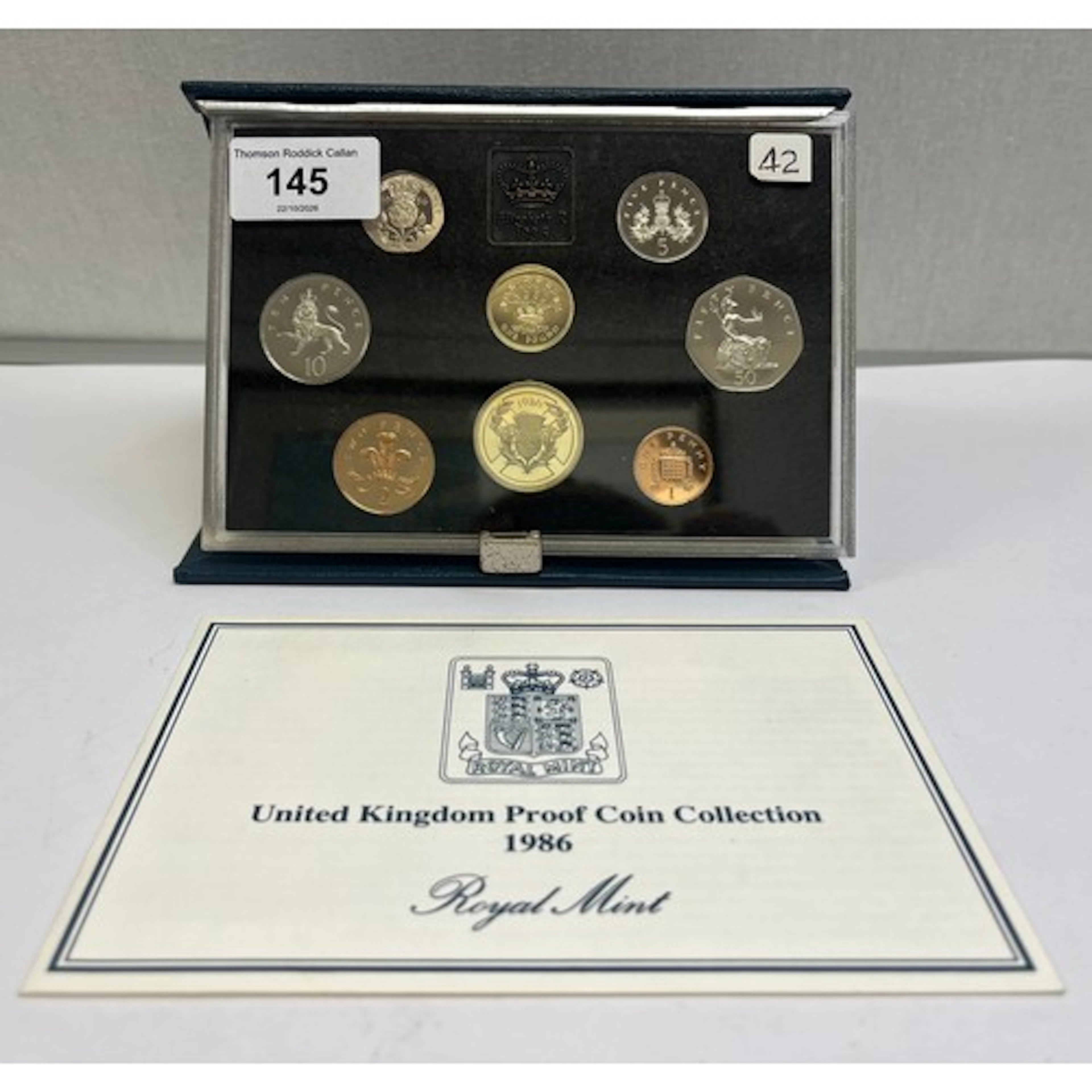 1986 United Kingdom proof coin collection, Royal Mint.