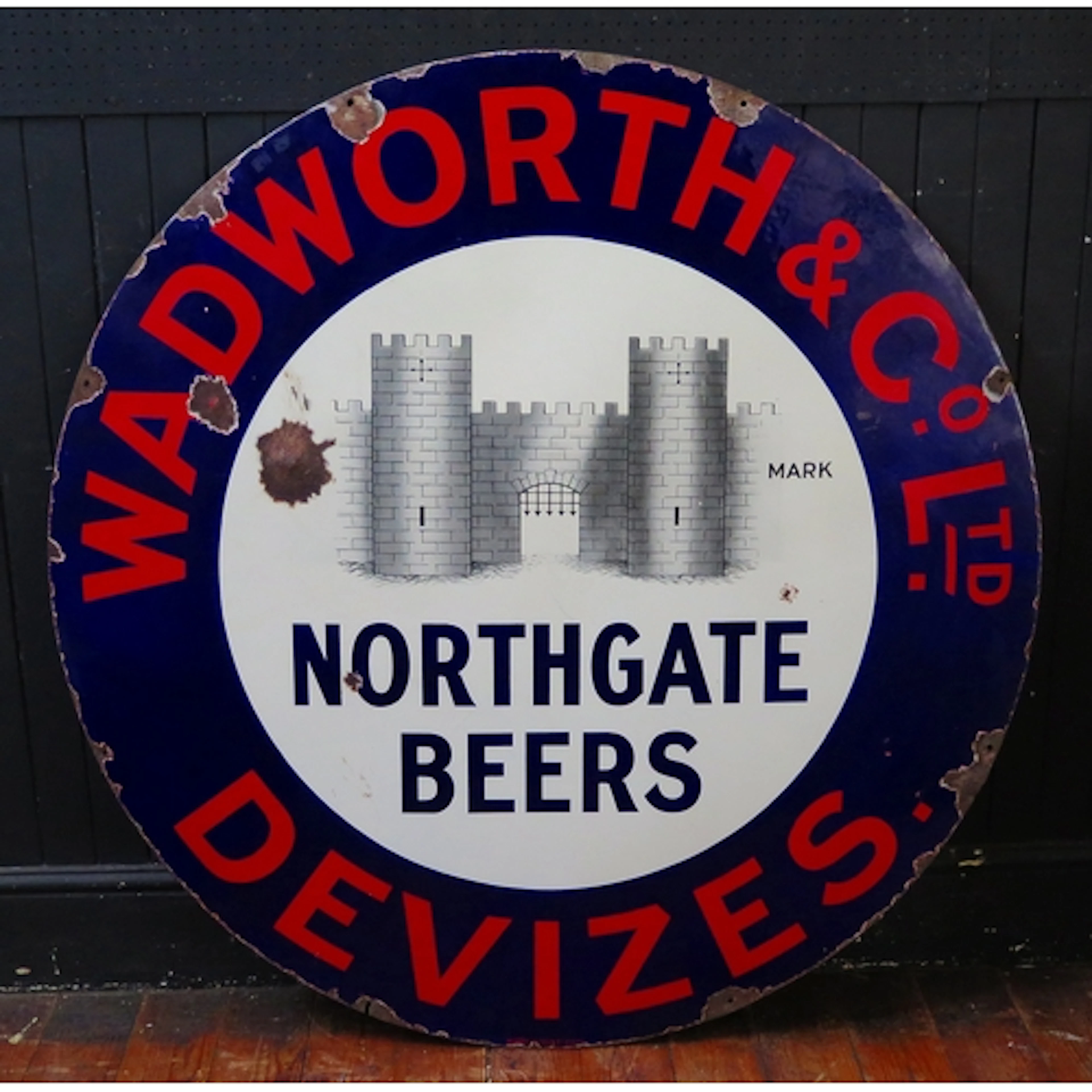 "Wadworth & Co. Northgate Beers" of Devizes - a large enamel...
