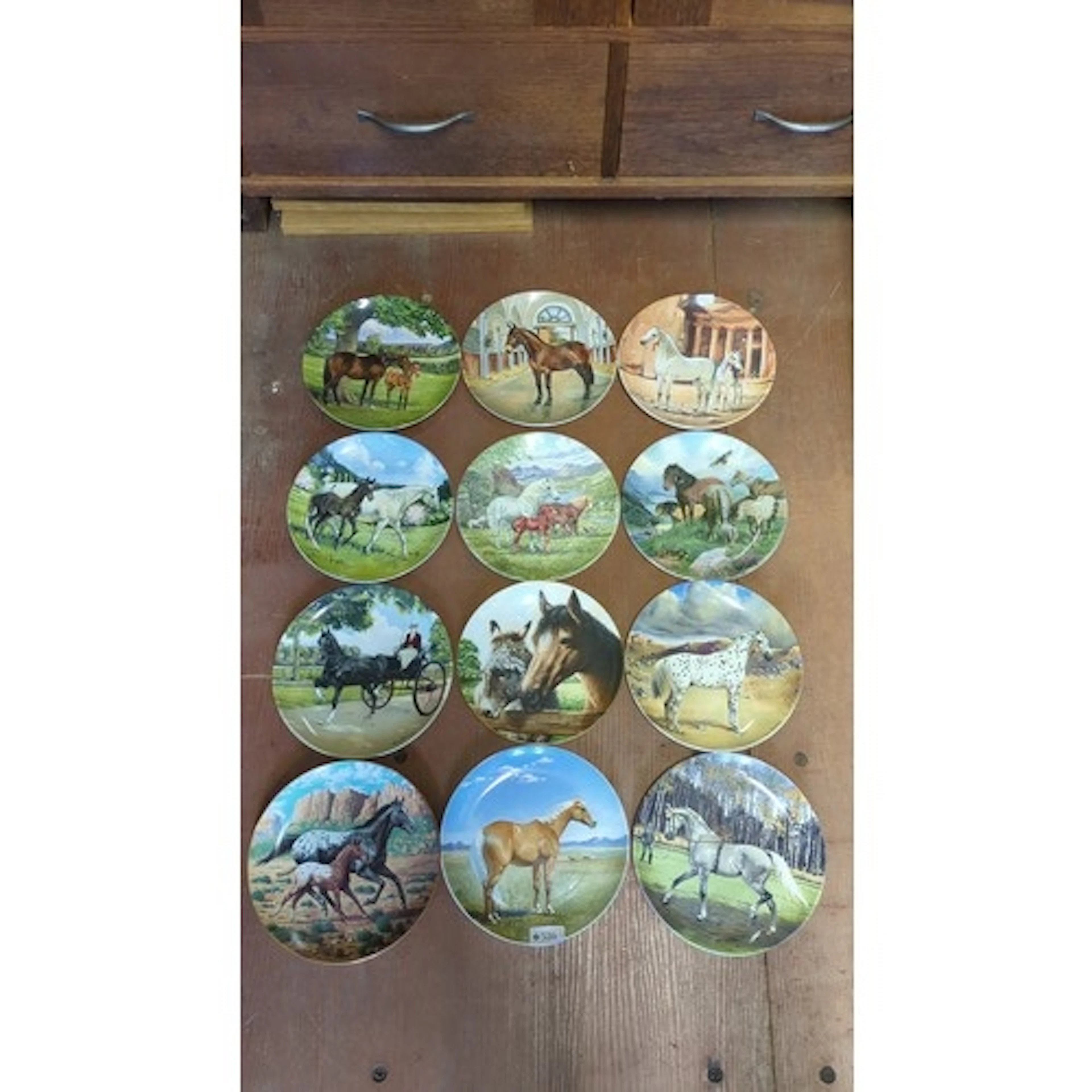 A set of collector’s cabinet plates, circa 1988–1990, printe...