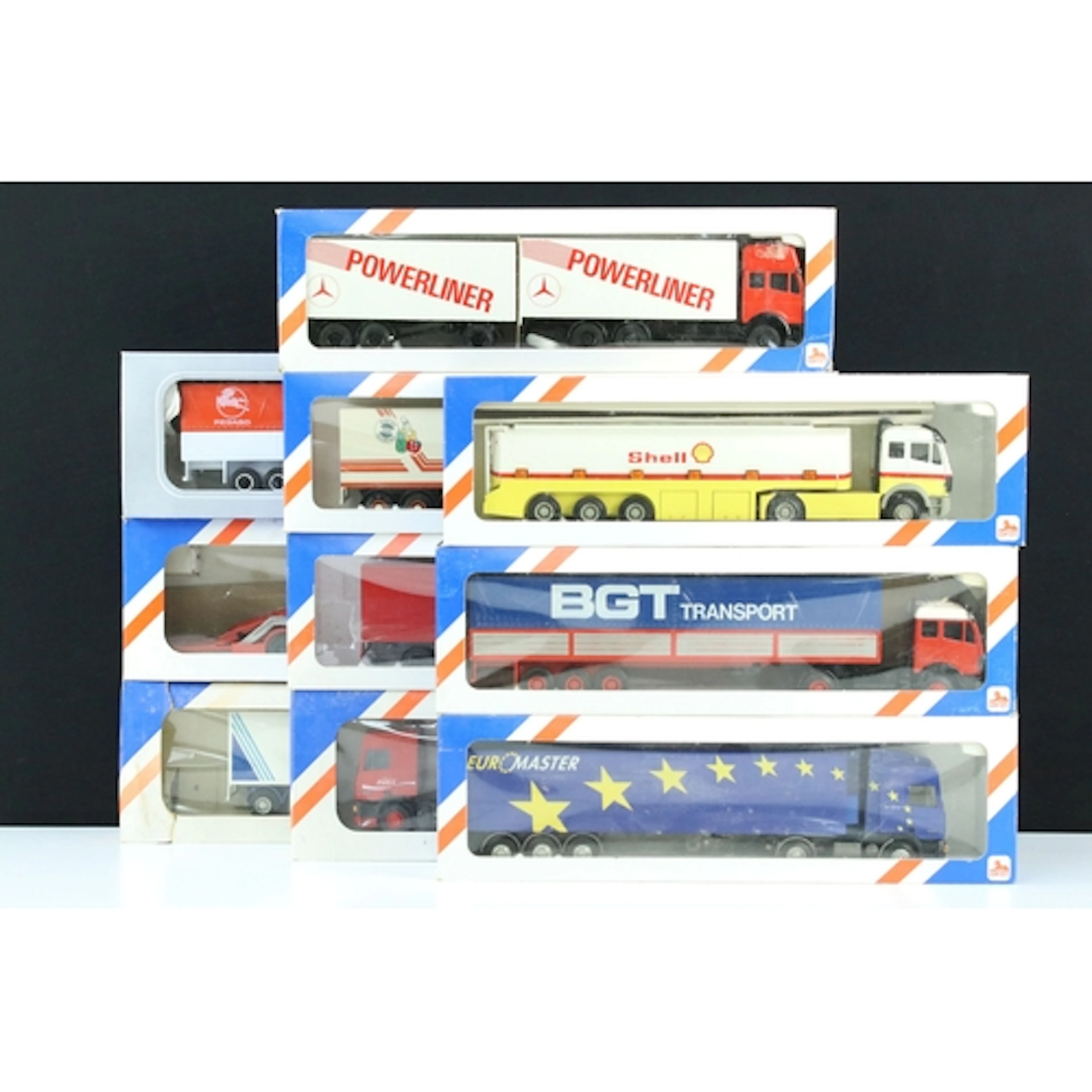 10 Boxed Lion Toys diecast haulage models to include BGT Tra...