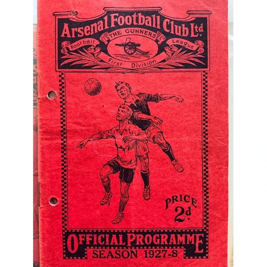 1927 - 1928 Arsenal v Newcastle United Football Programme: F...