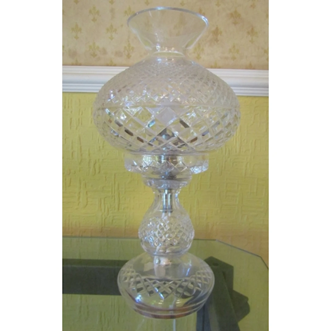 Waterford Crystal Table Lamp Electrified Working Order Appro...