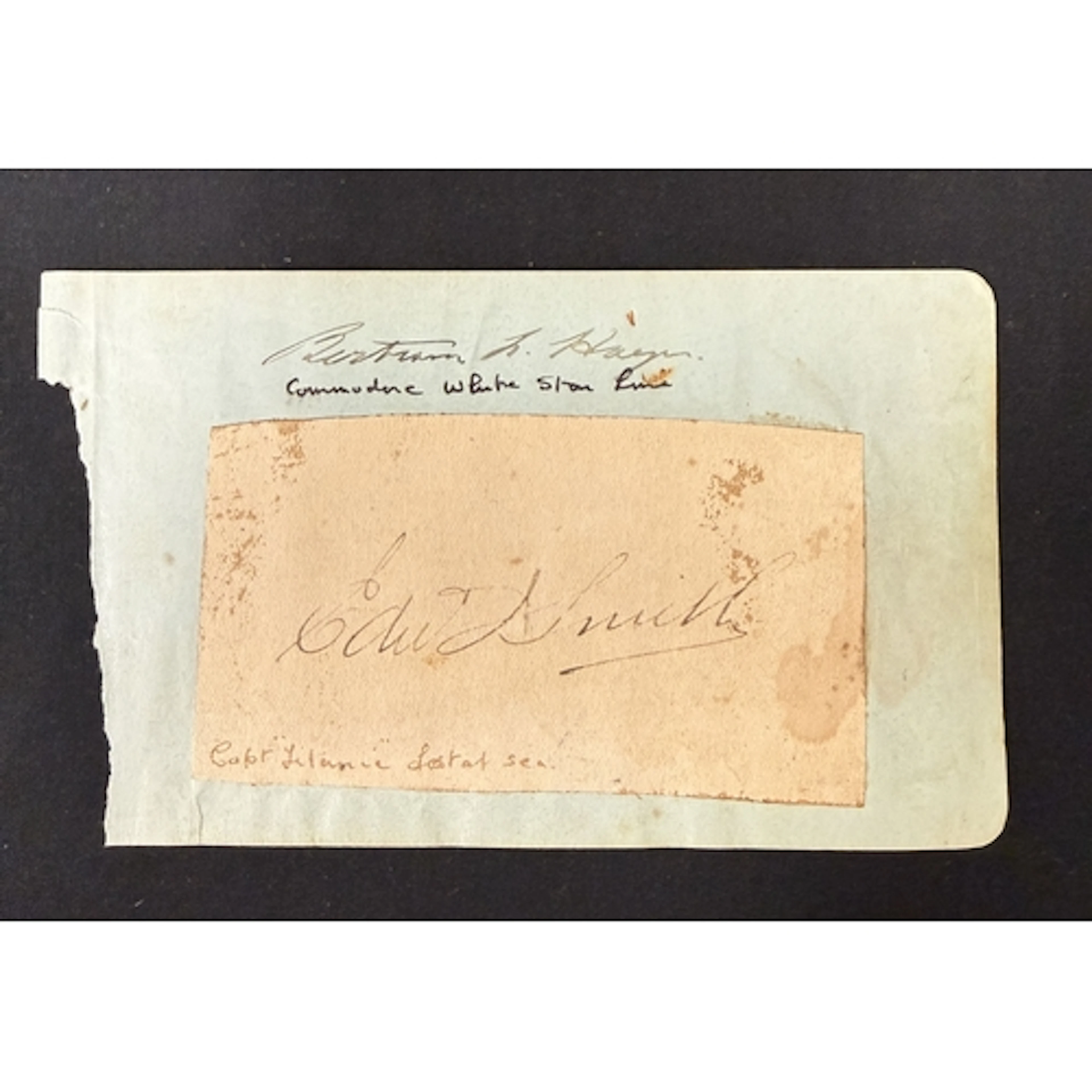 R.M.S. Titanic: R.M.S. Titanic: Autographed album page sect...