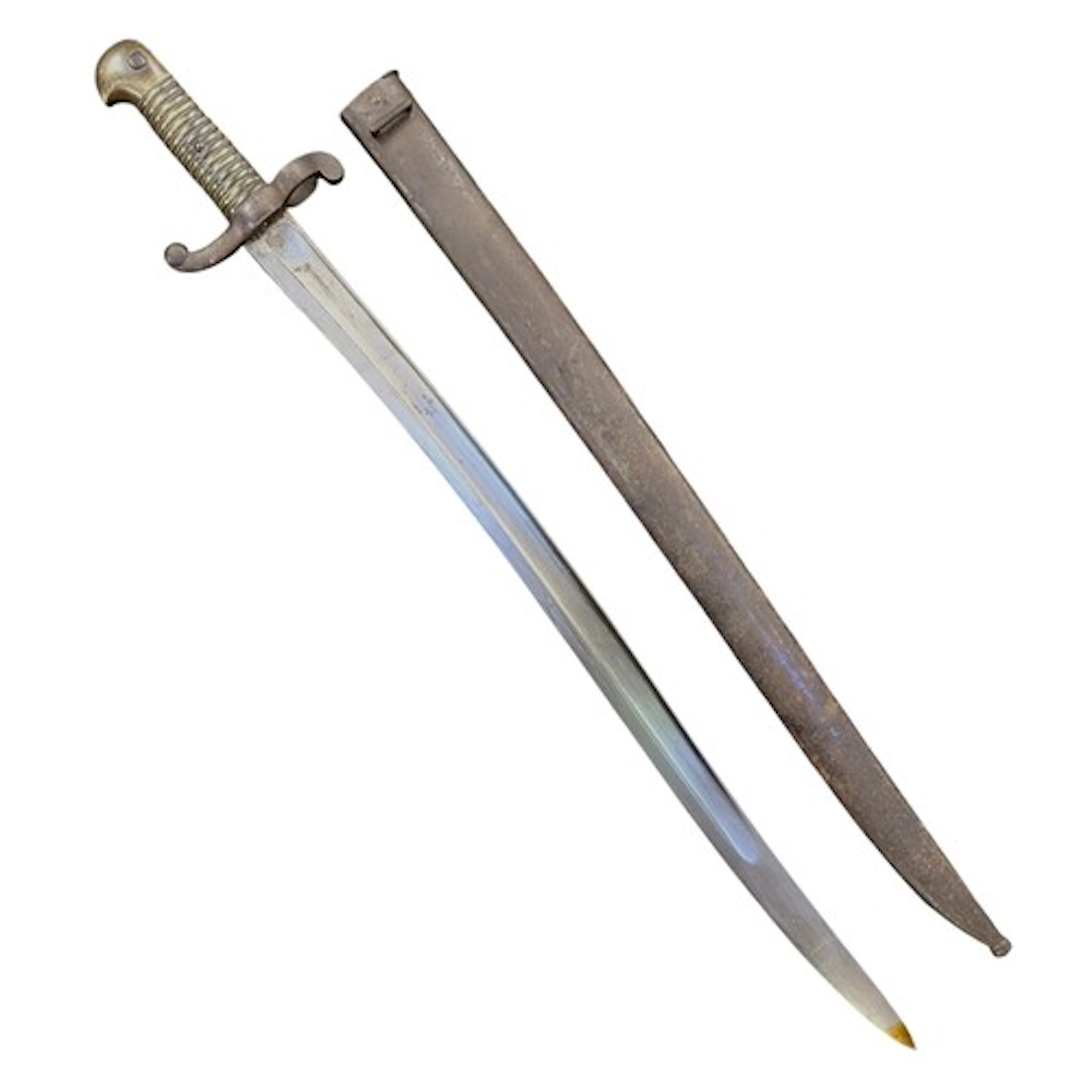 French Second Empire M1842 Yataghan Sword Bayonet, makers ma...