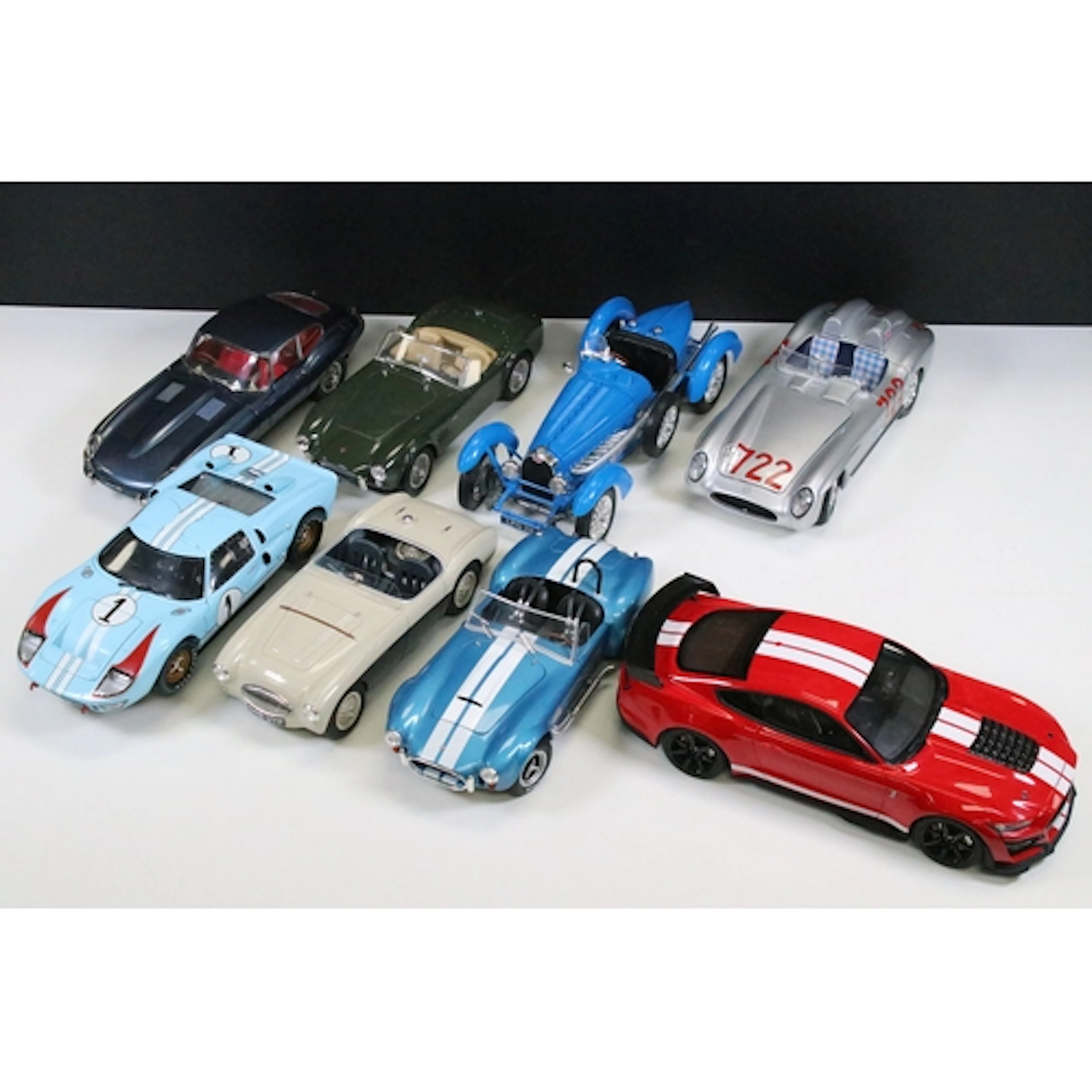 Eight 1/18 diecast models to include ltd edn GT Spirit 2020 ...