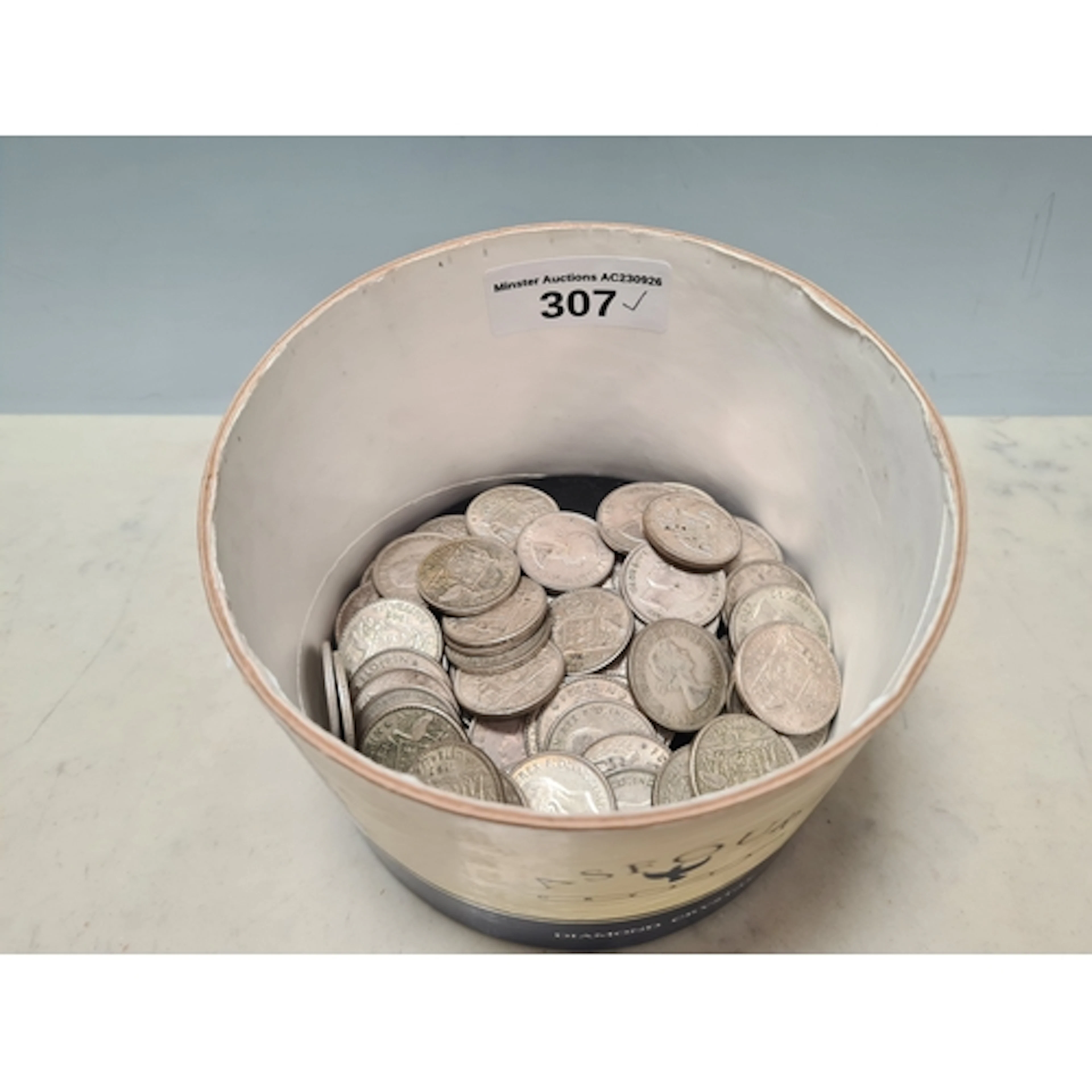 A tub of mainly Australia silver Florins, along with a small...