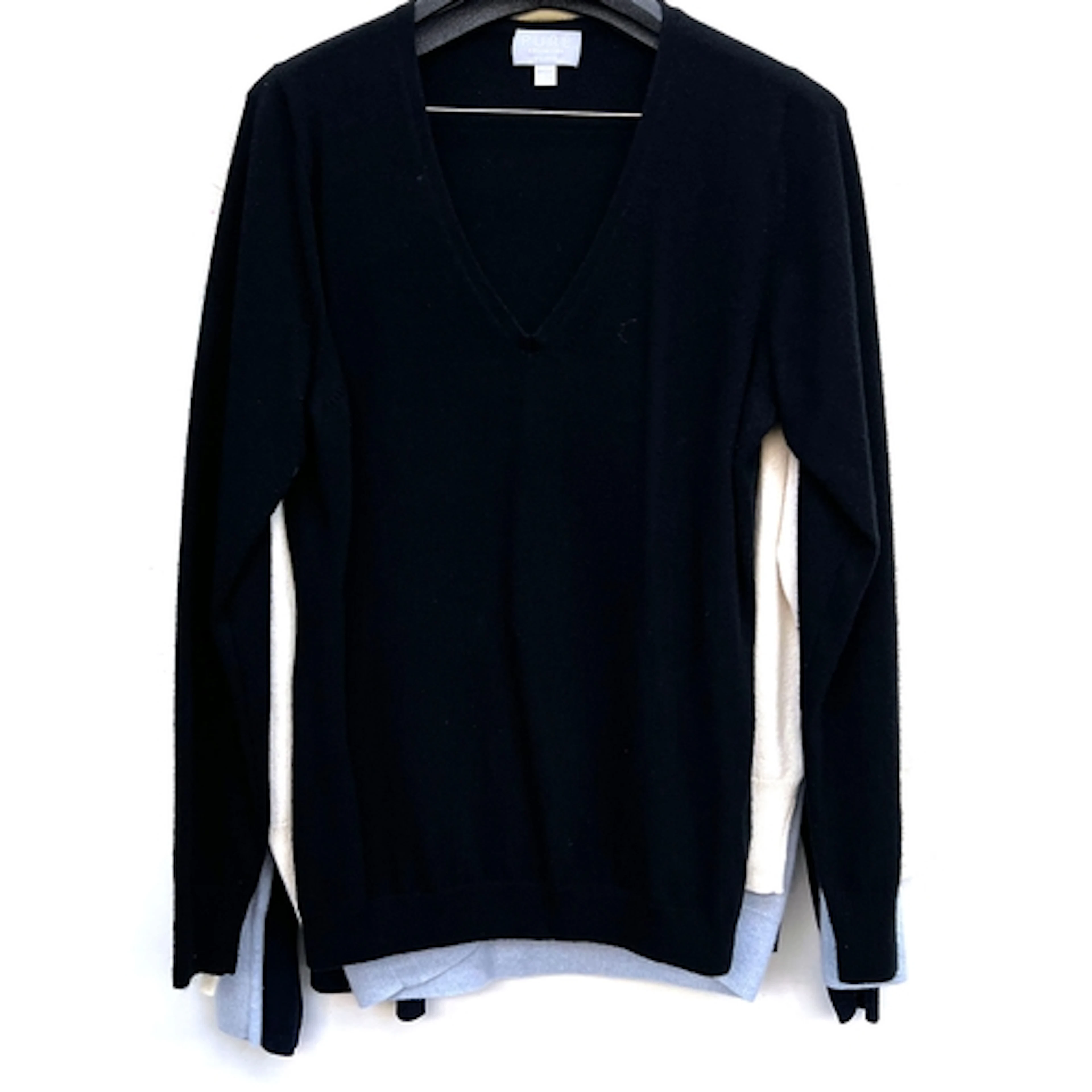 Four cashmere V-necks and cardigans, to include Pure and Aut...