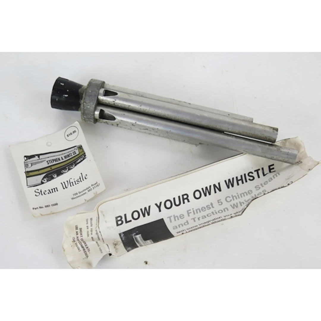 A five chime steam traction engine whistle