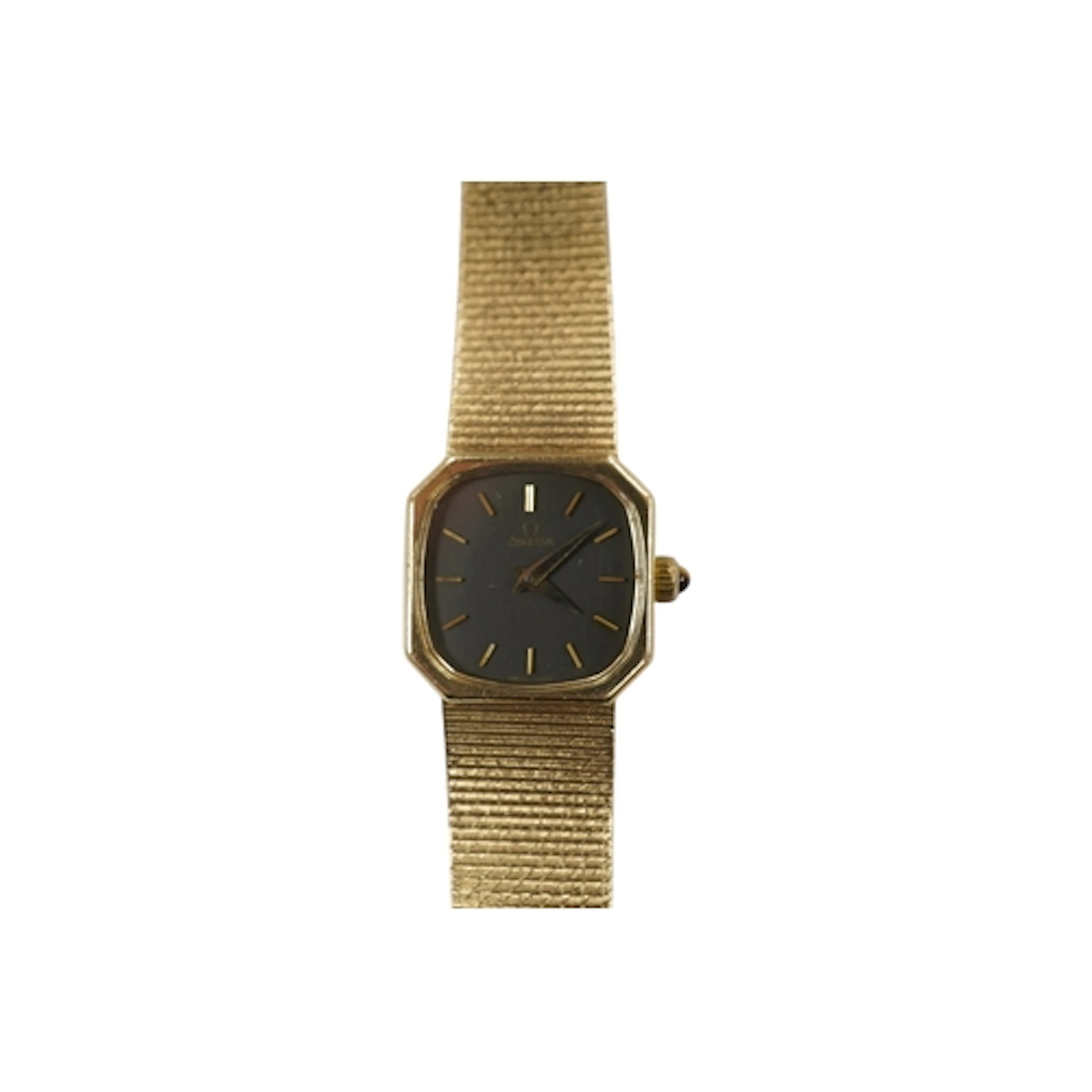 A lady's Omega 9ct gold Omega manual wind wrist watch, with ...