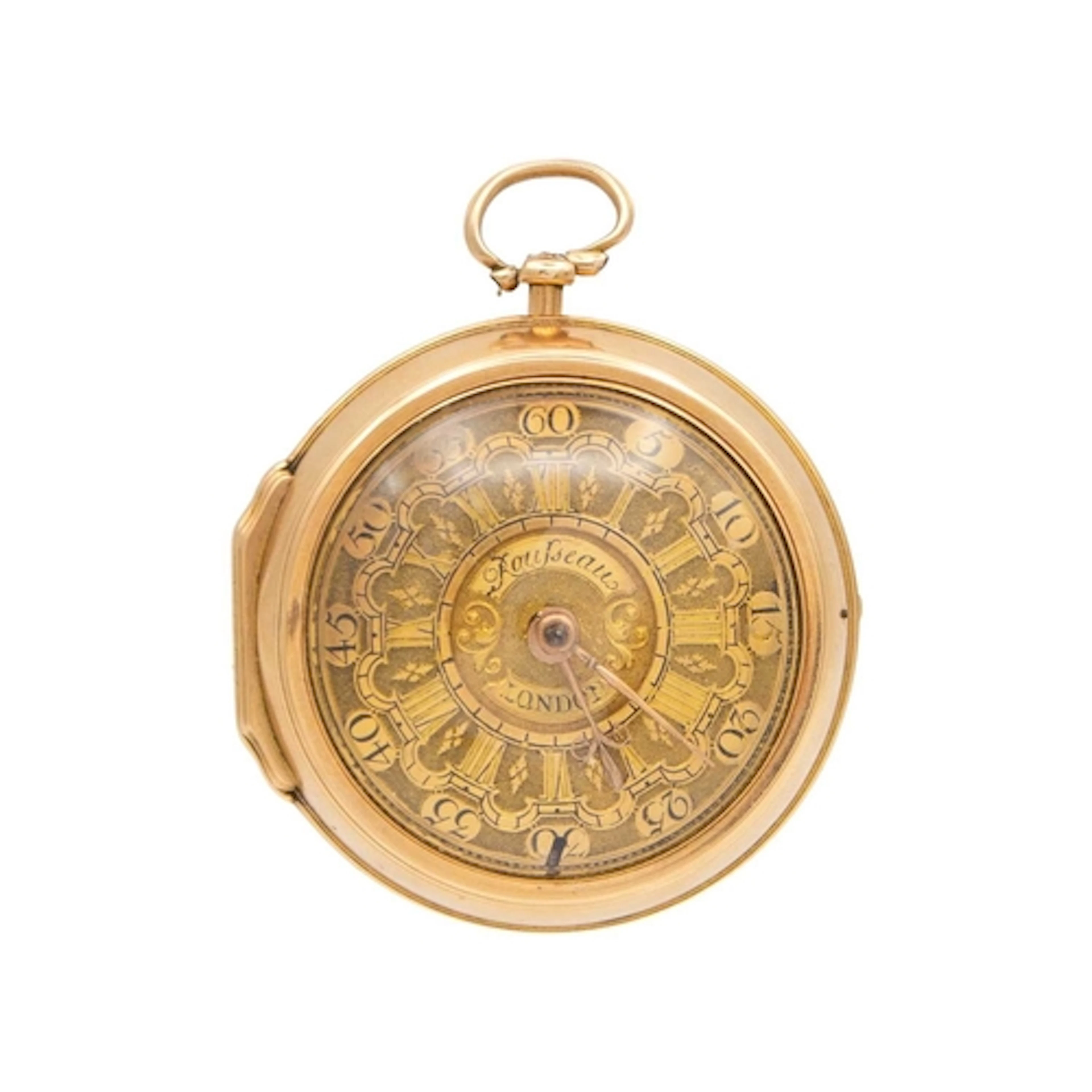 A rare early 18th-century gold pair case fusee verge pocket ...
