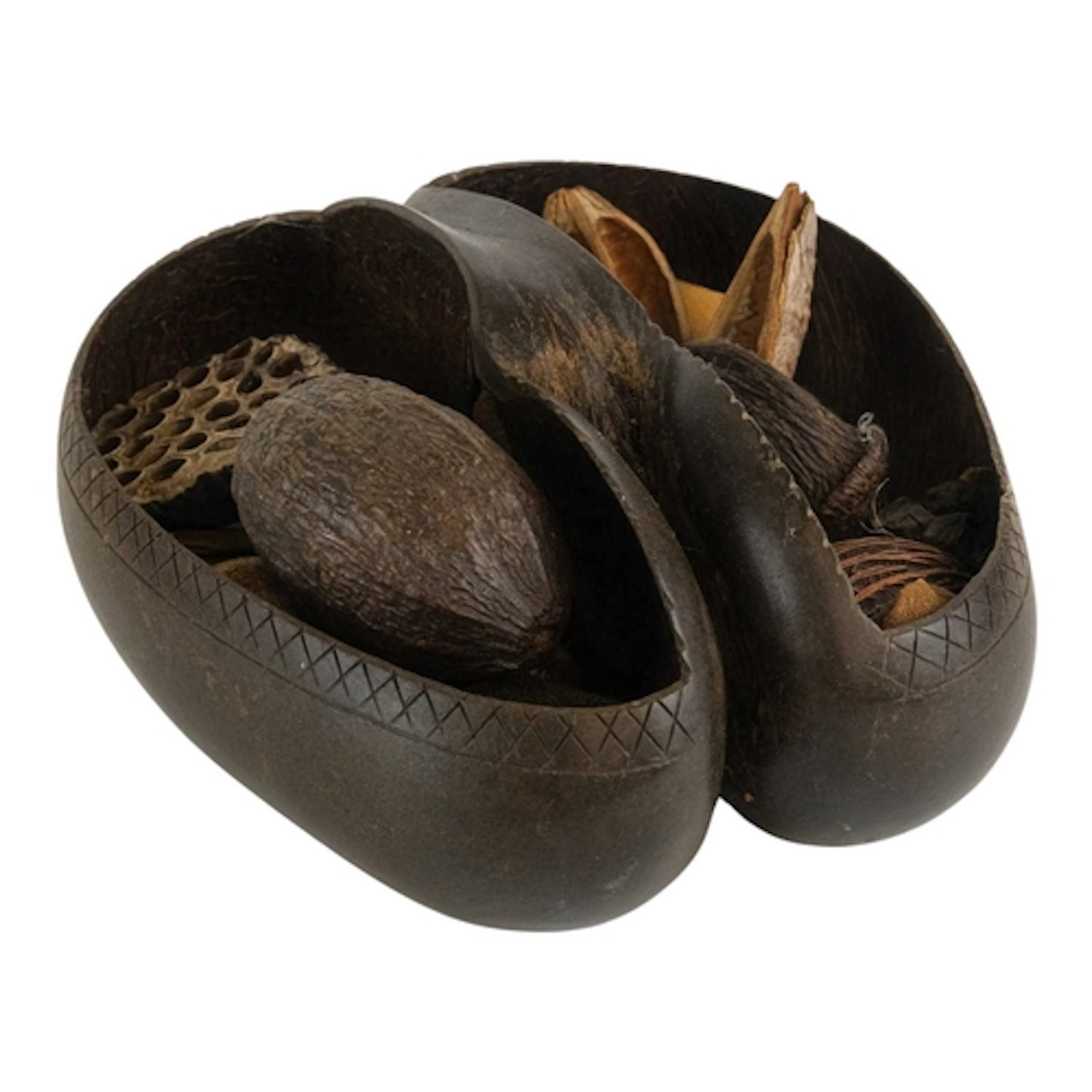 Natural History: A Coco De Mer Nut Basket (Lodoicea maldivic...