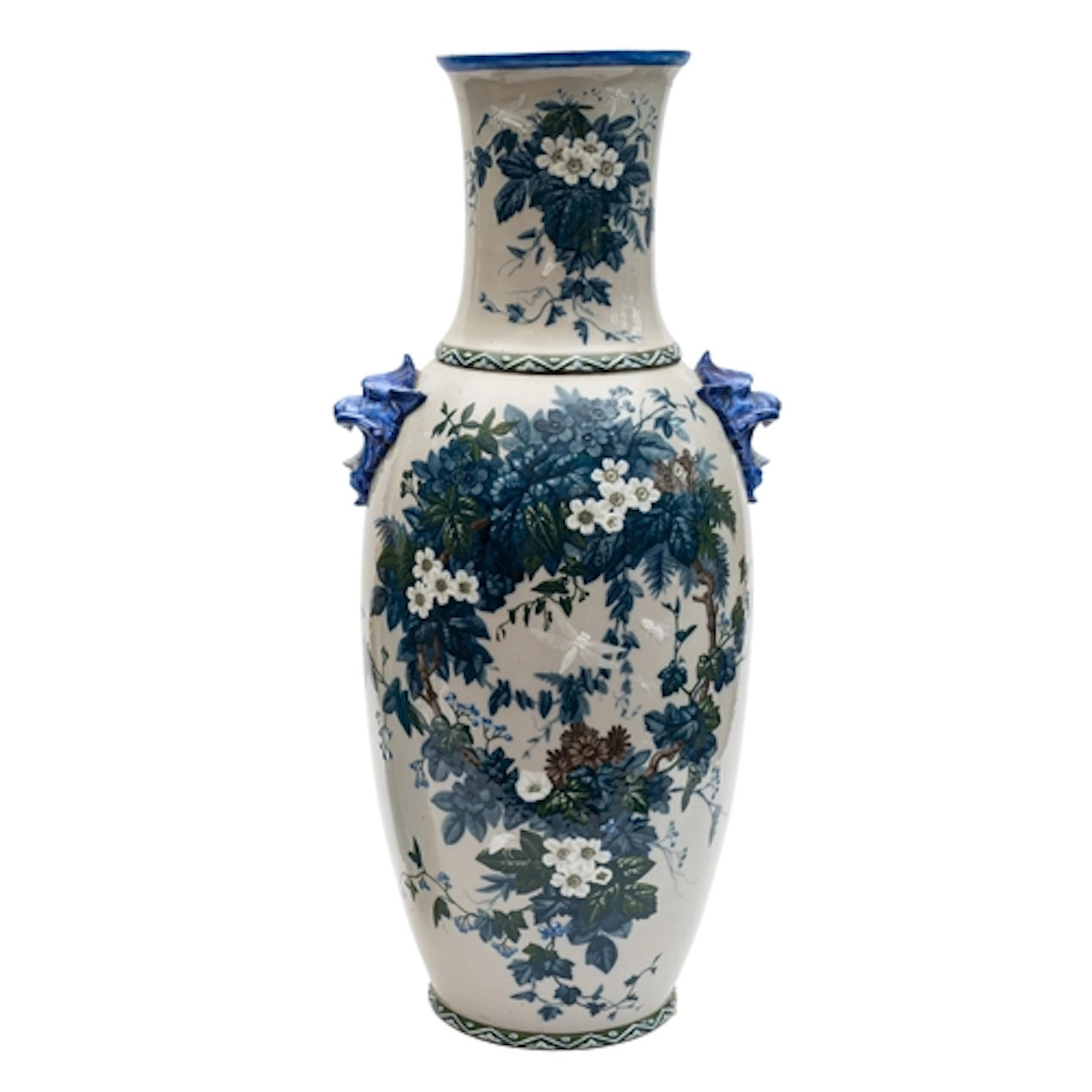 Charles Pillivuyt et Cie a large porcelain vase of baluster ...