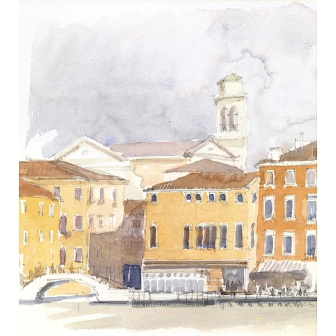 § John MILLER (1931-2002) The Tower on the Rio di San Trovas...