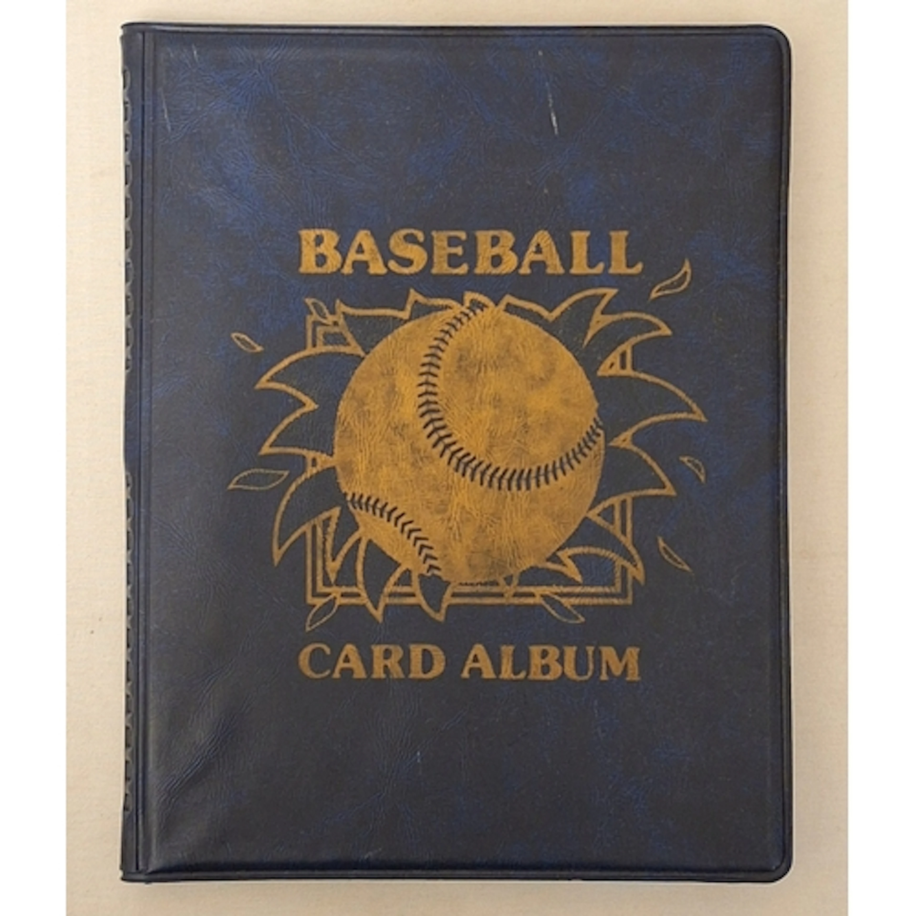 American Baseball Card Album with 40 various cards