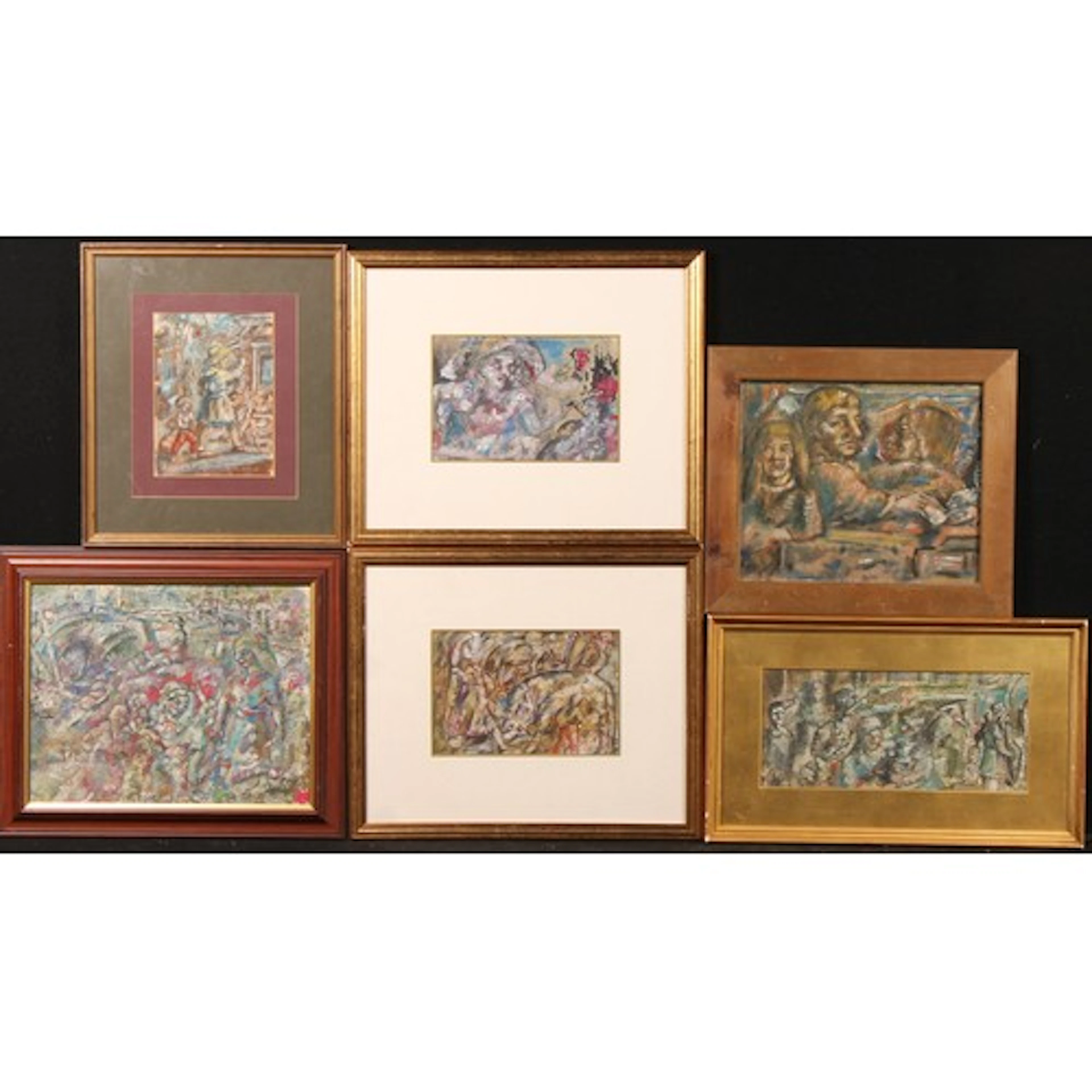 French Modernist (20th century) An associated pair, Figure ...
