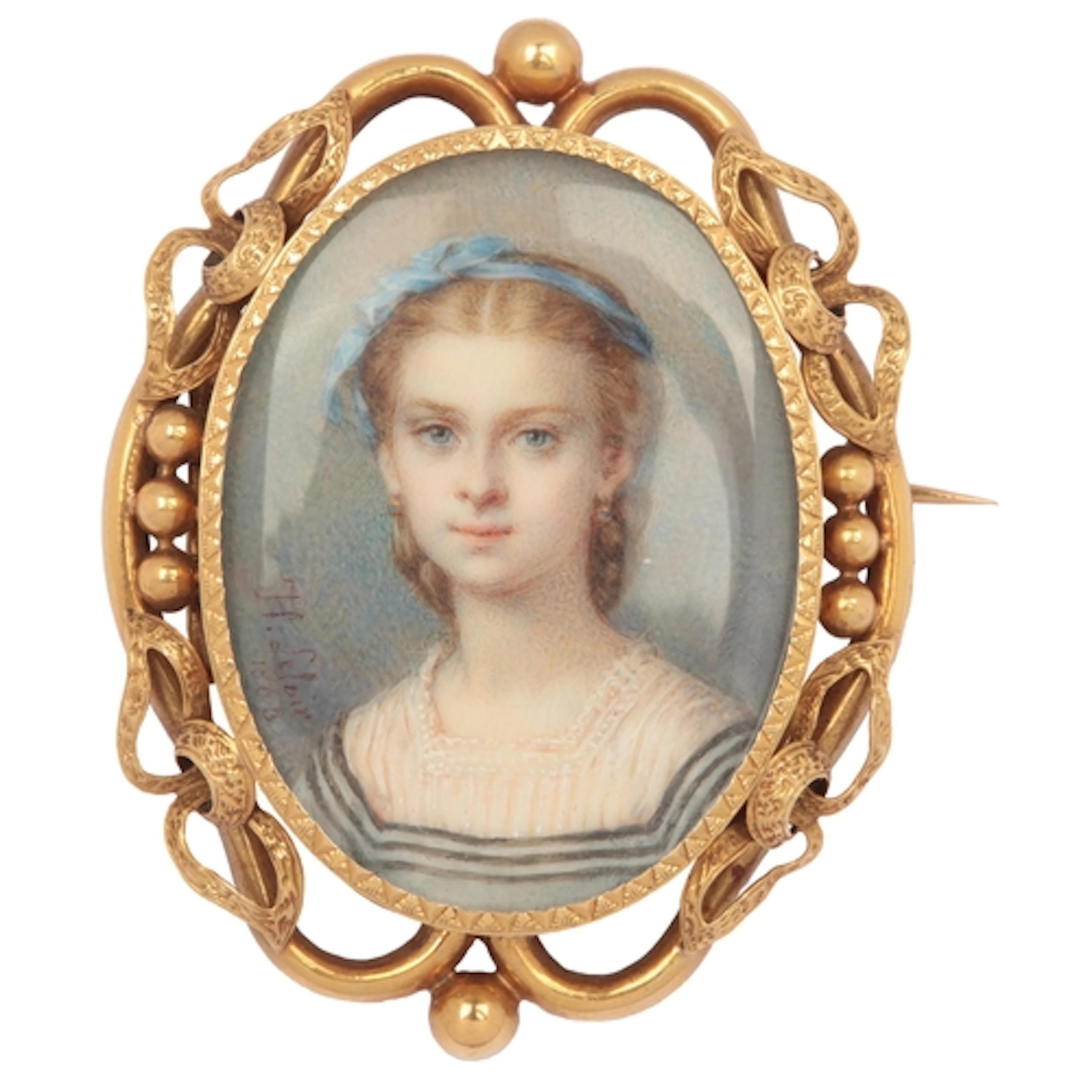 Attributed to Héloïse Leloir (1819-73), an attractive ivory ...